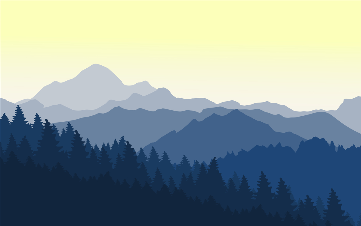 Фотошпалери туманні гори