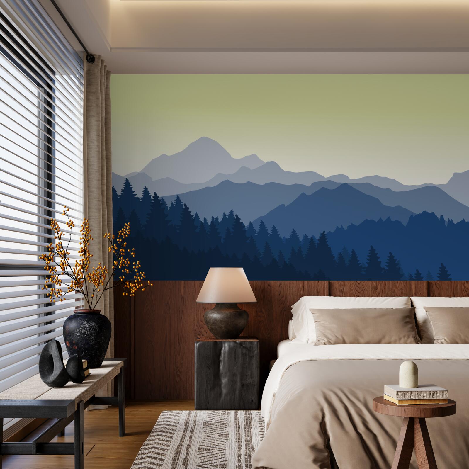 Фотошпалери туманні гори