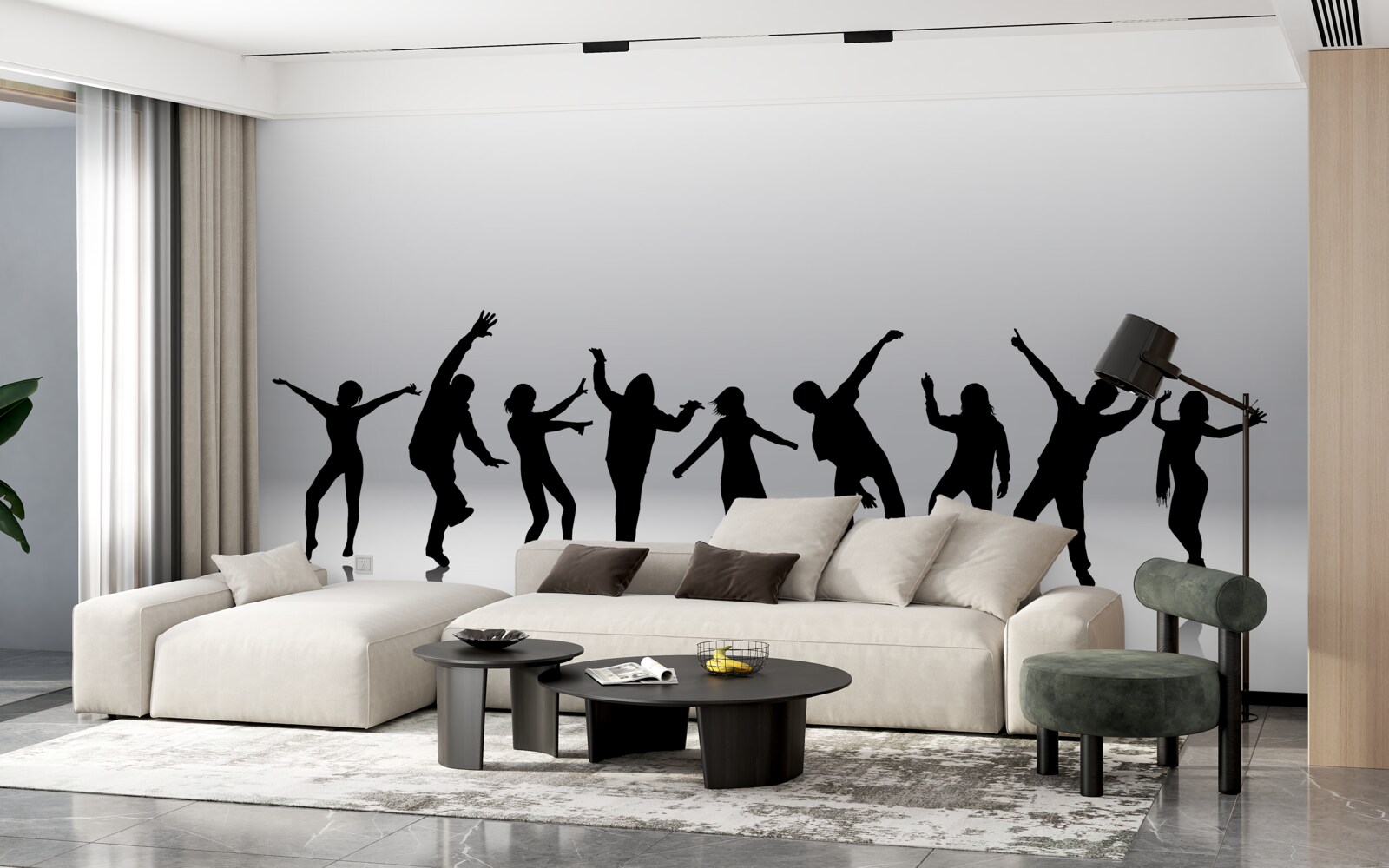 Фотошпалери пересування людей