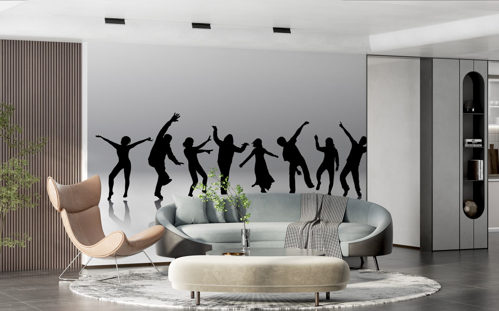 Фотошпалери пересування людей