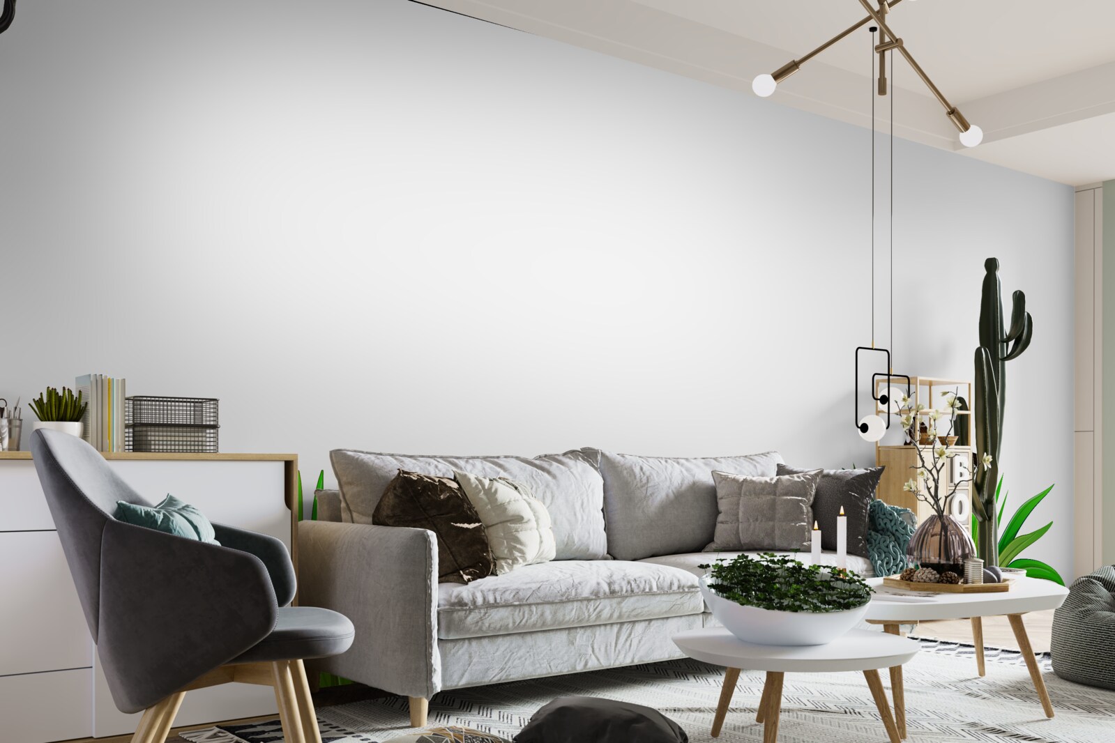 Фотошпалери метелик сидить на траві з герберами