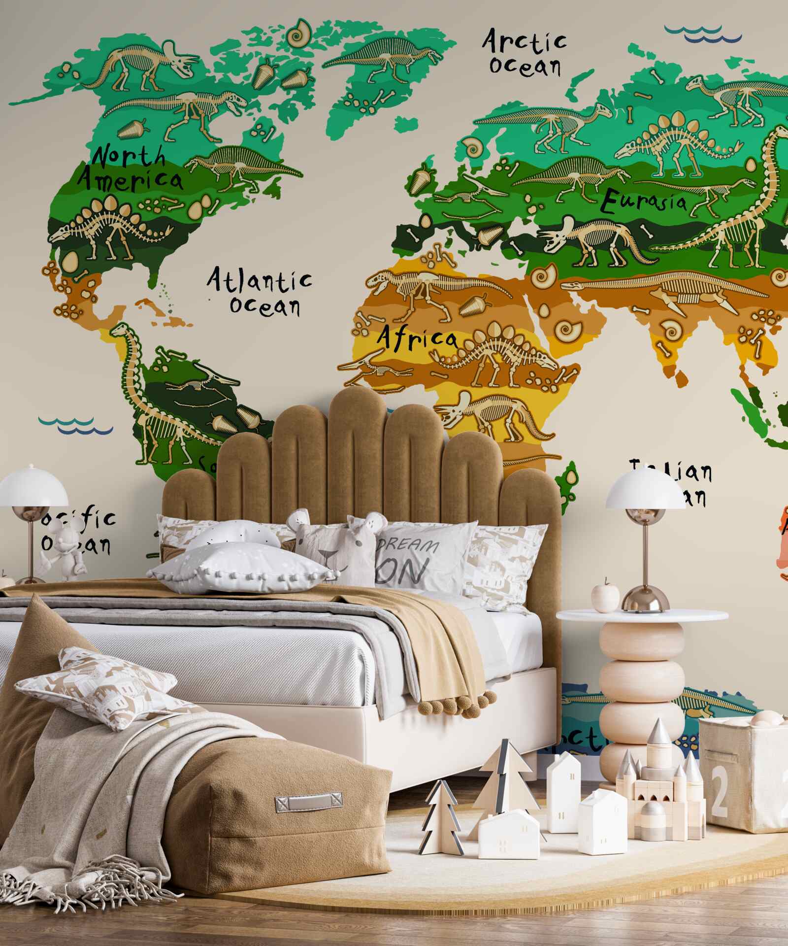 Фотошпалери карта світу в незвичному виданні