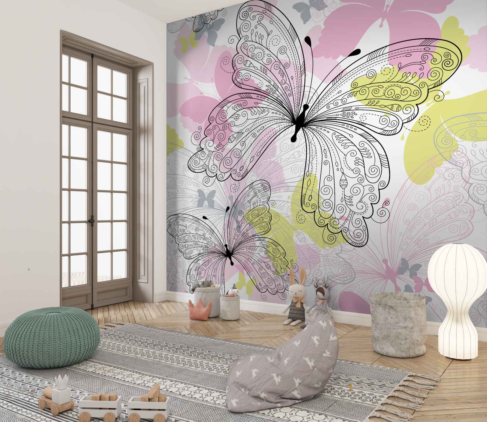 Фотошпалери обриси крил метелика