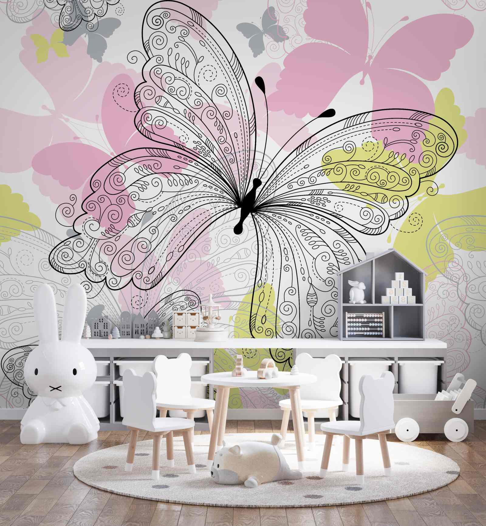 Фотошпалери обриси крил метелика