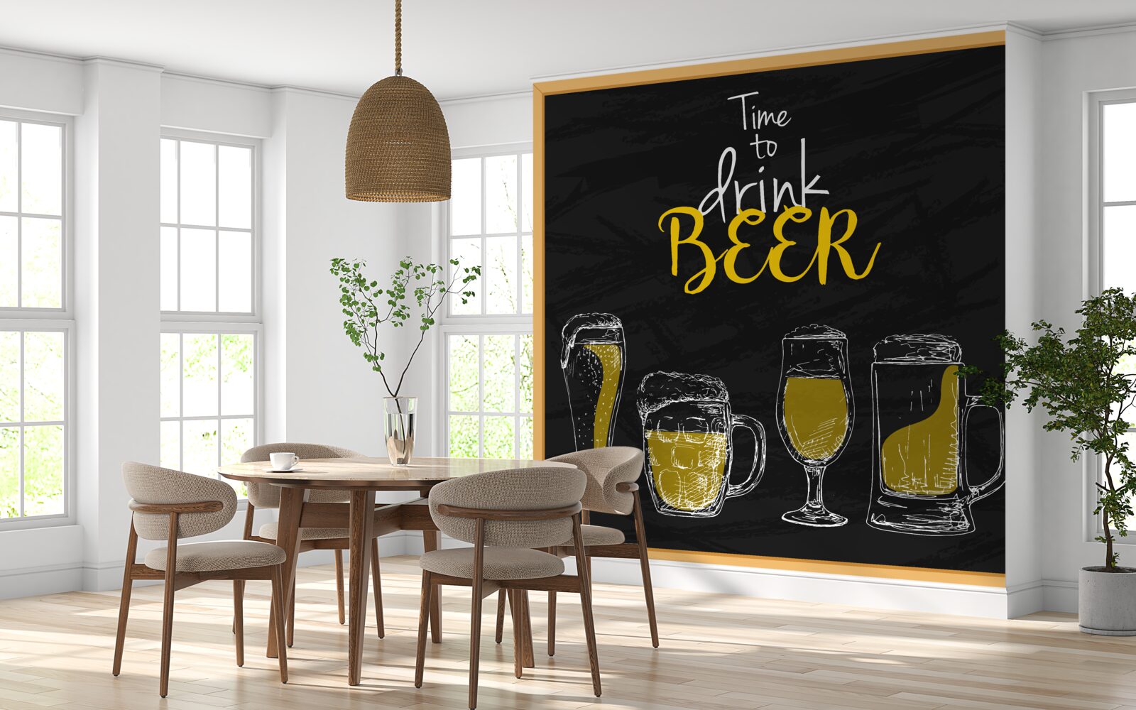 Фотошпалери пивні келихи