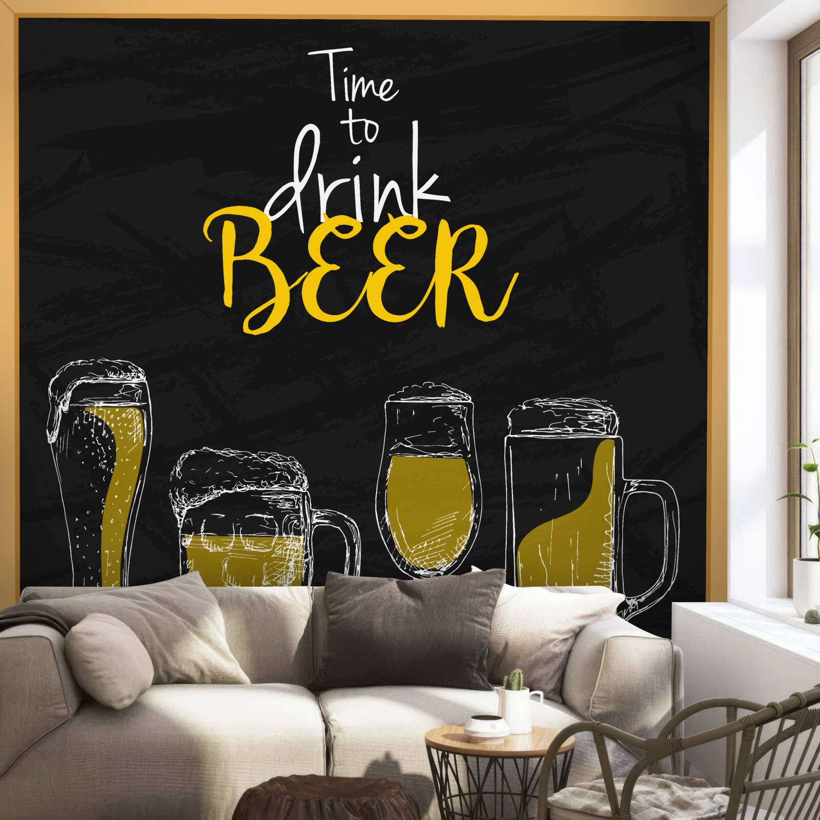 Фотошпалери пивні келихи