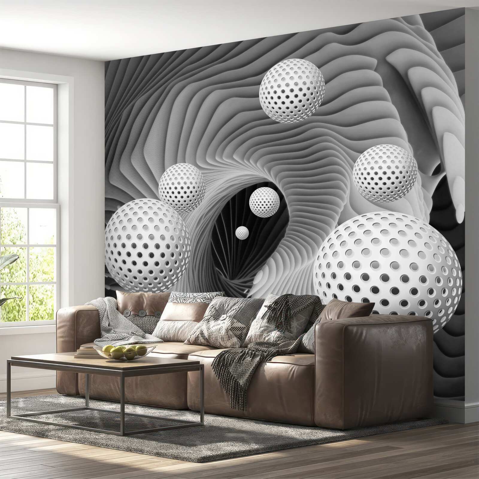 Фотошпалери 3d кульки, що відлітають