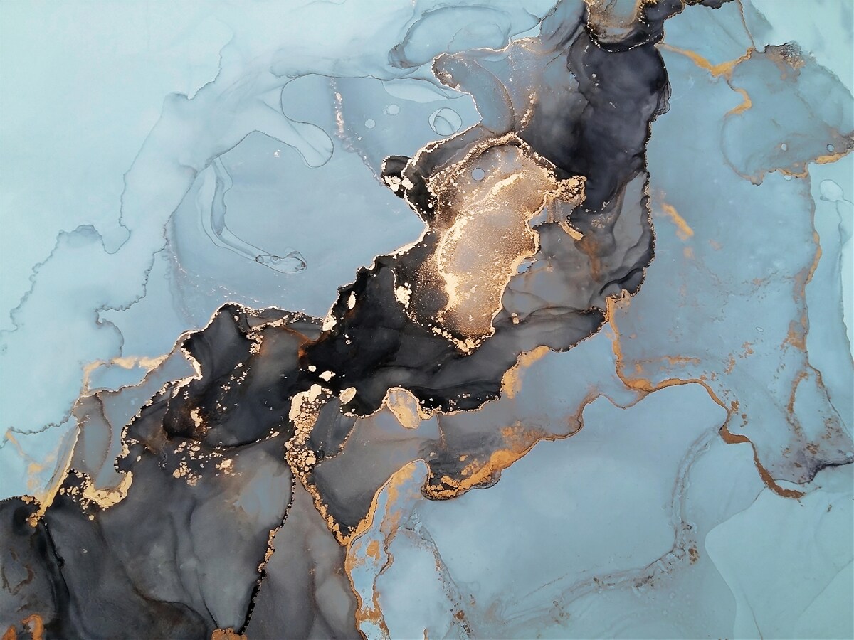 Фотошпалери візерунок на блакитному мармурі