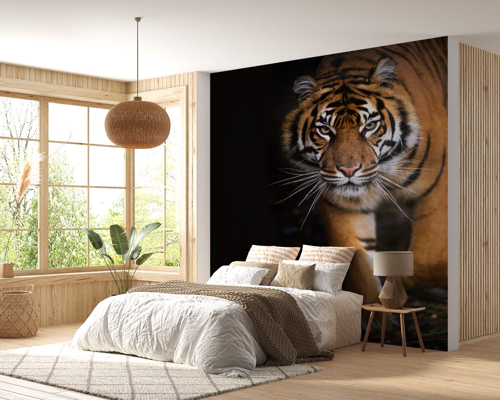 Фотошпалери тигр рухається непомітно