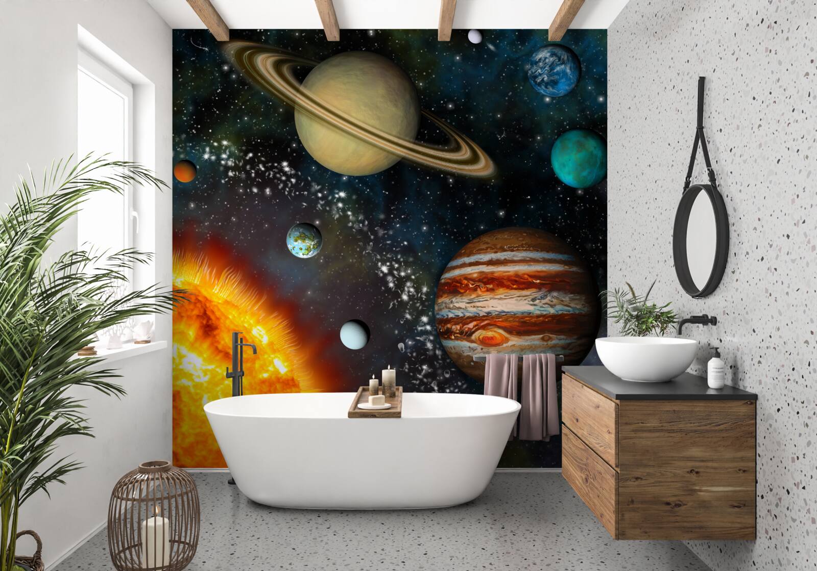 Фотошпалери планети, що обертаються навколо Сонця