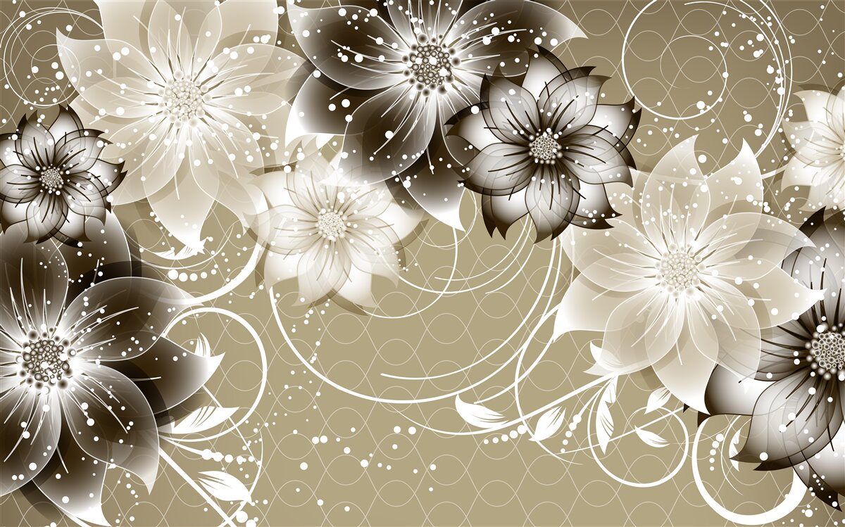 Фотошпалери квіти лілій, що розпускаються на воді вночі