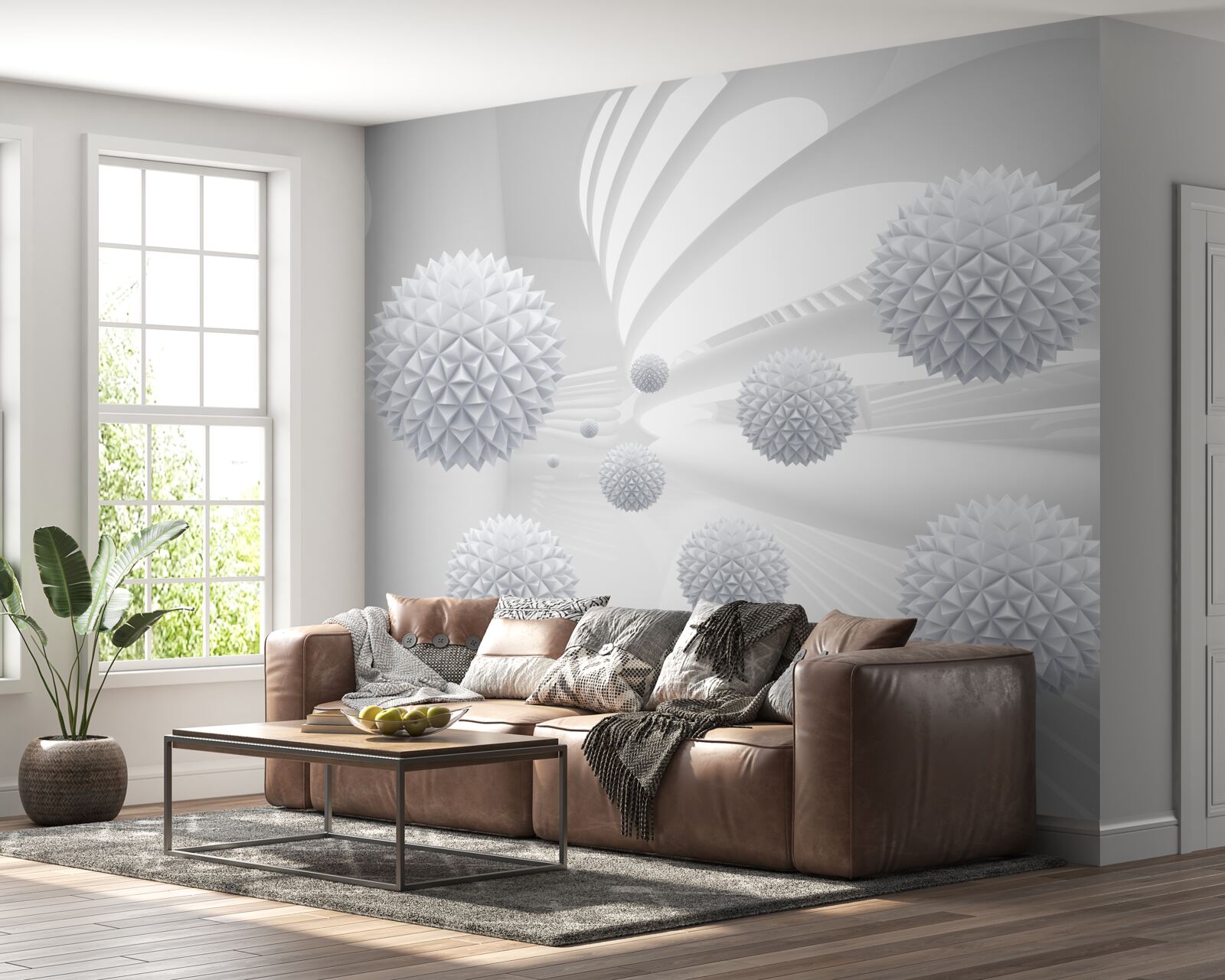 Фотошпалери композиція з літаючих кульок