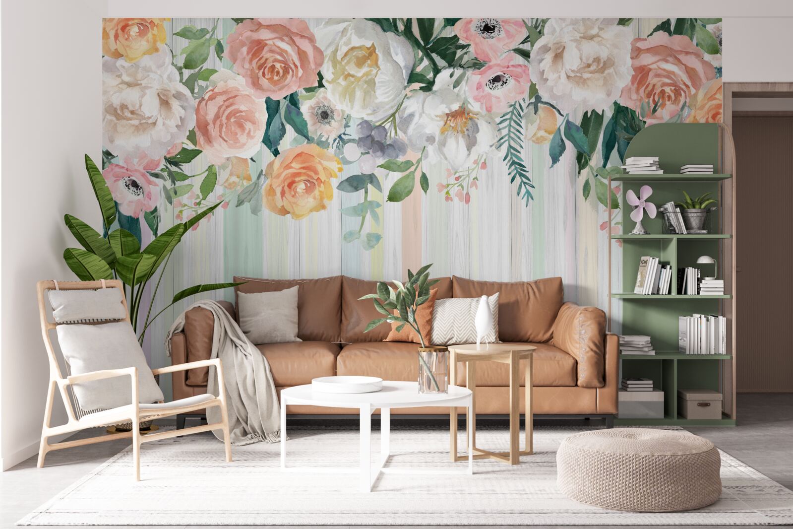 Фотошпалери перевернуті бутони троянд