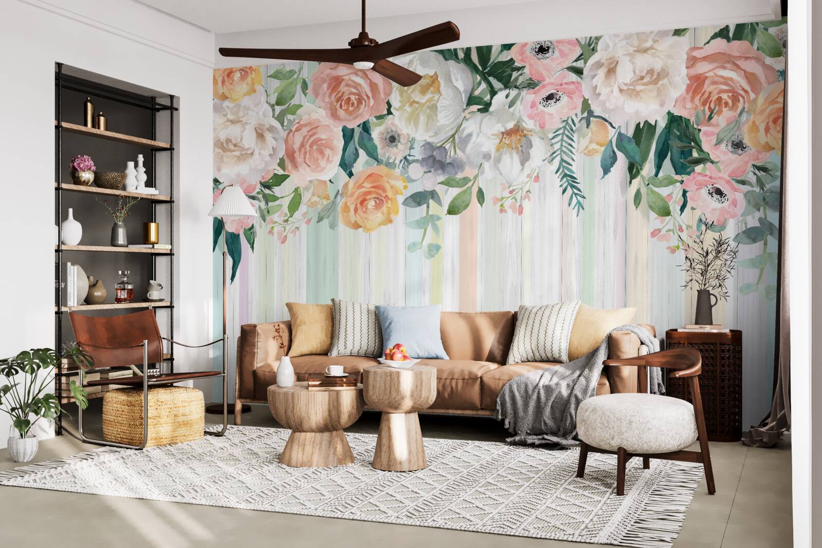 Фотошпалери перевернуті бутони троянд