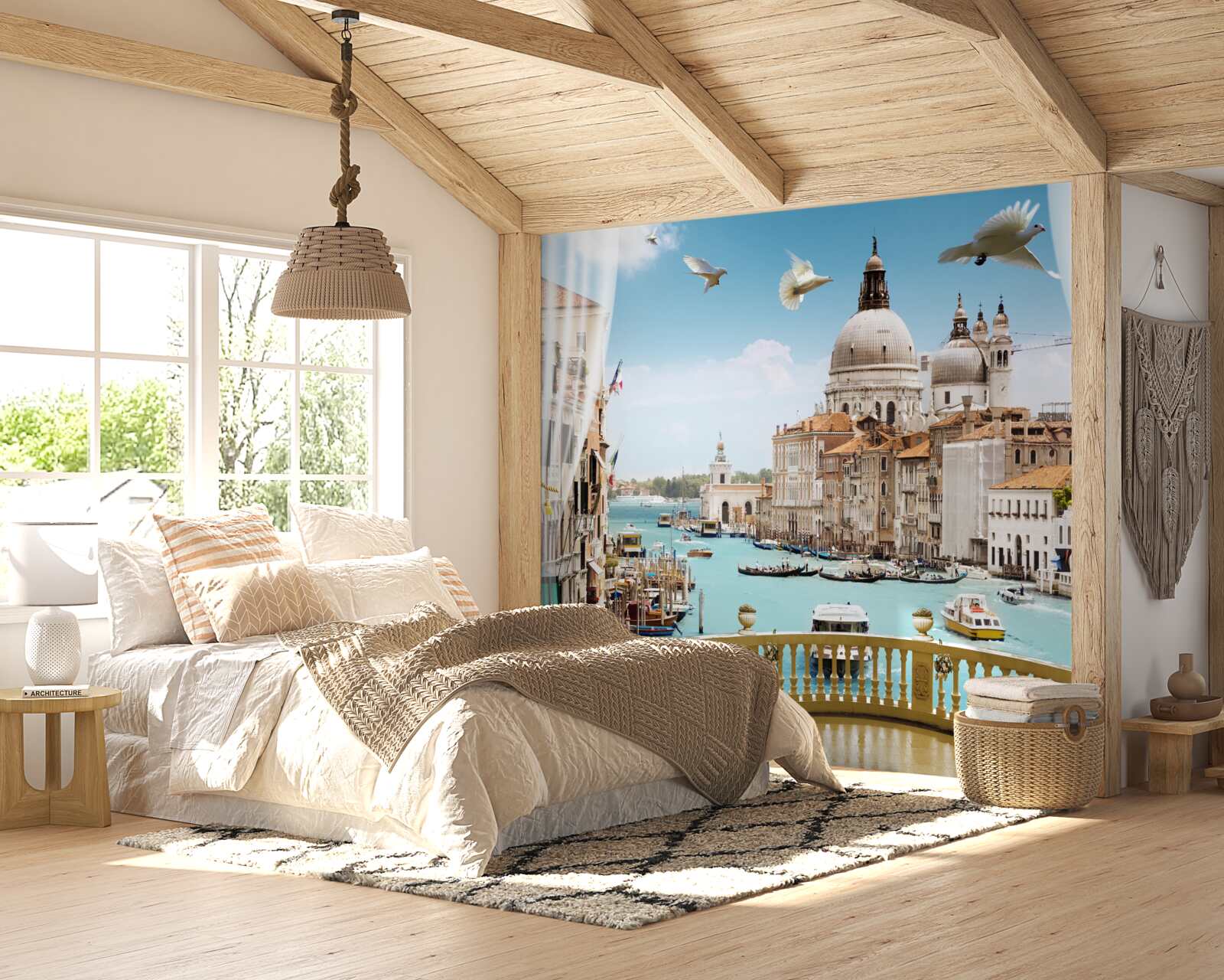 Фотошпалери вид на венецію з балкона