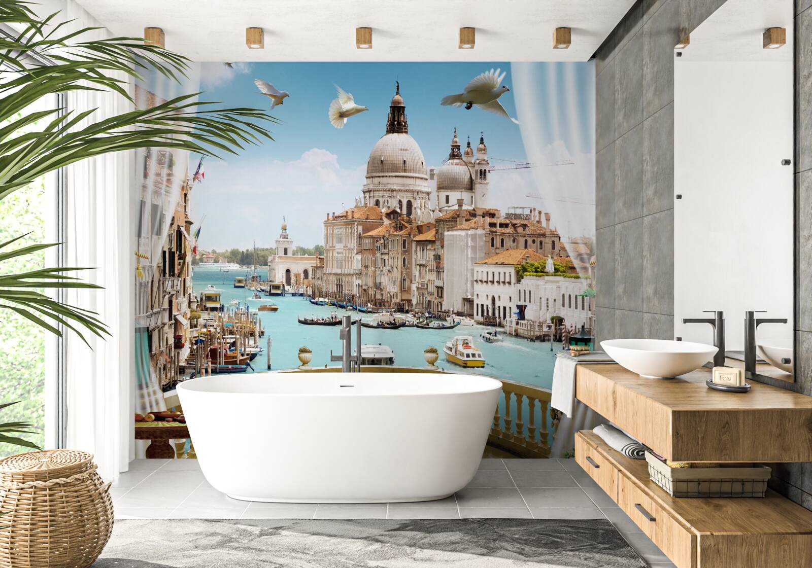 Фотошпалери вид на венецію з балкона