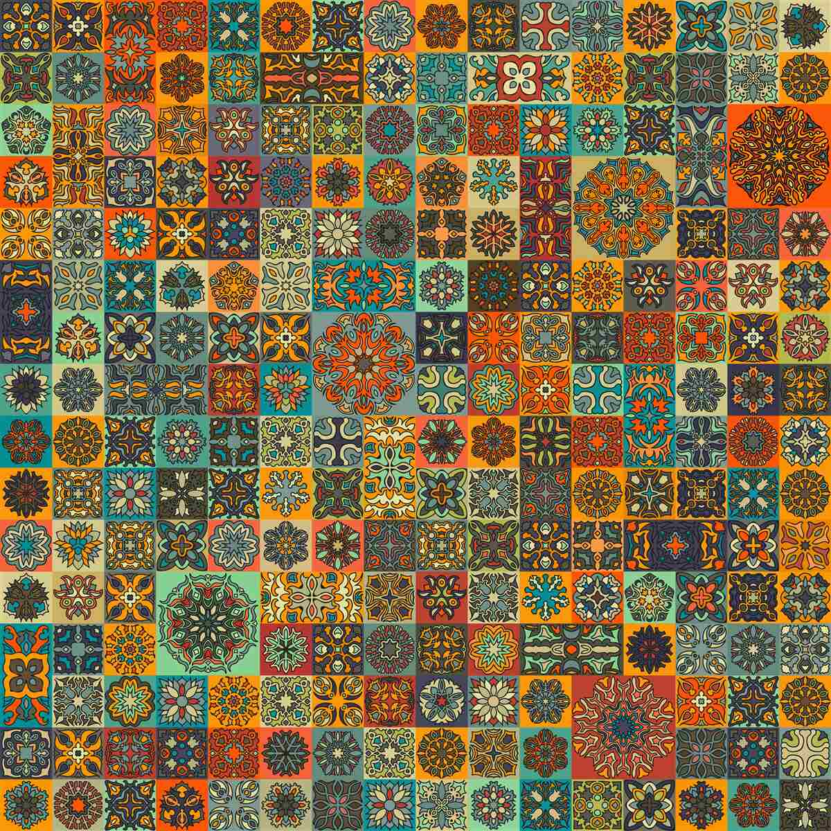 Фотошпалери квадратні етнічні візерунки