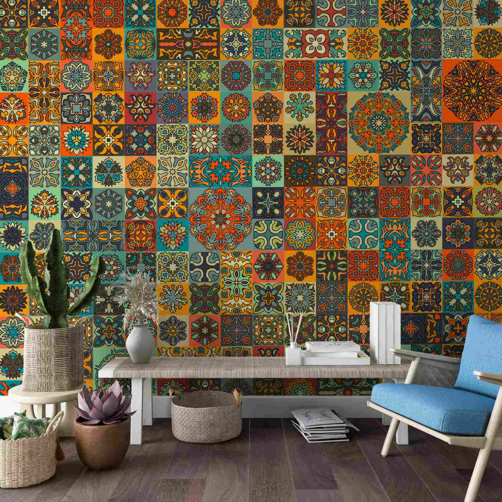 Фотошпалери квадратні етнічні візерунки