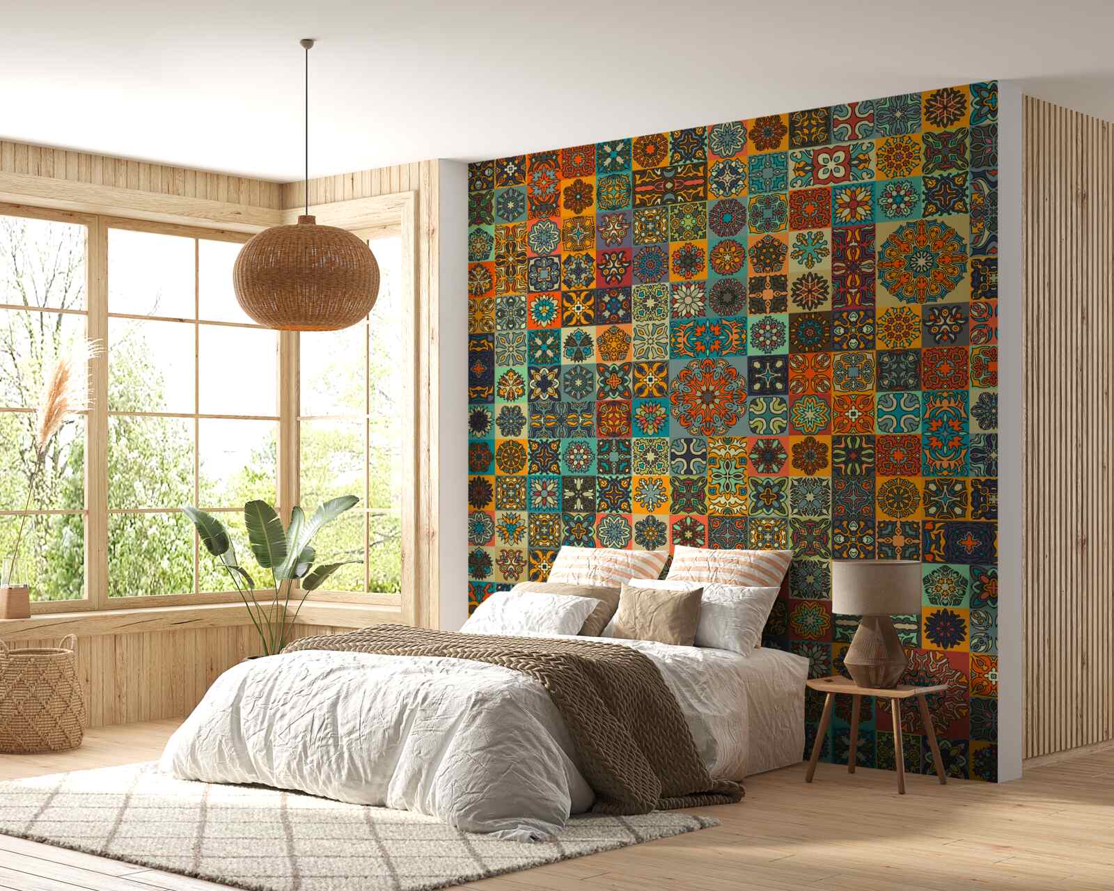 Фотошпалери квадратні етнічні візерунки