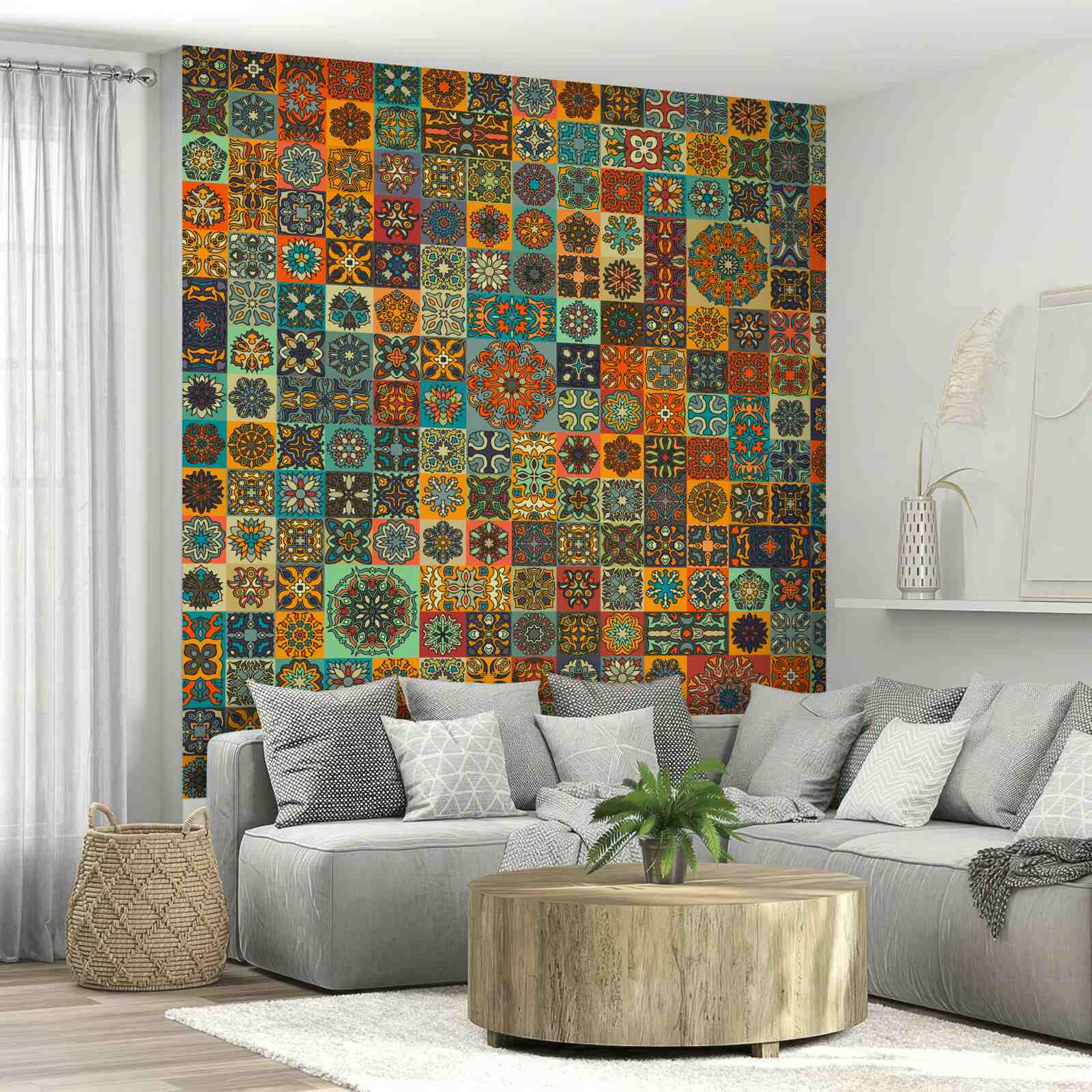 Фотошпалери квадратні етнічні візерунки