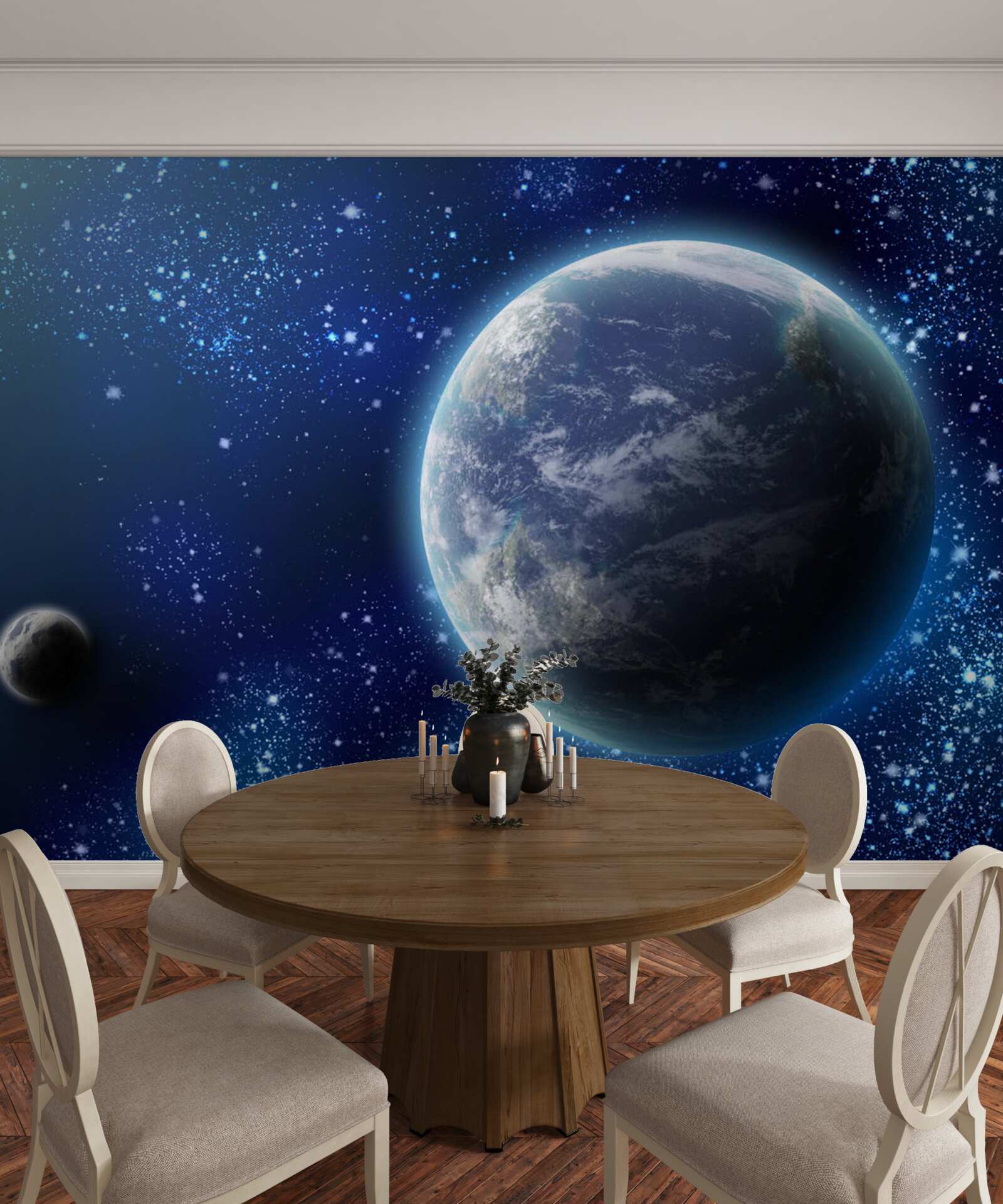 Фотошпалери планета Земля та її ближній світловий простір