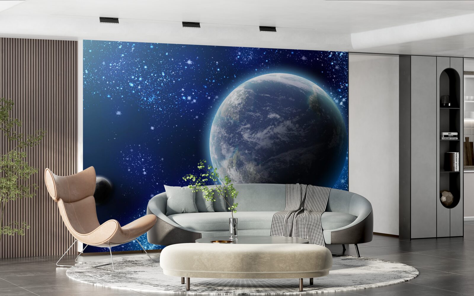 Фотошпалери планета Земля та її ближній світловий простір