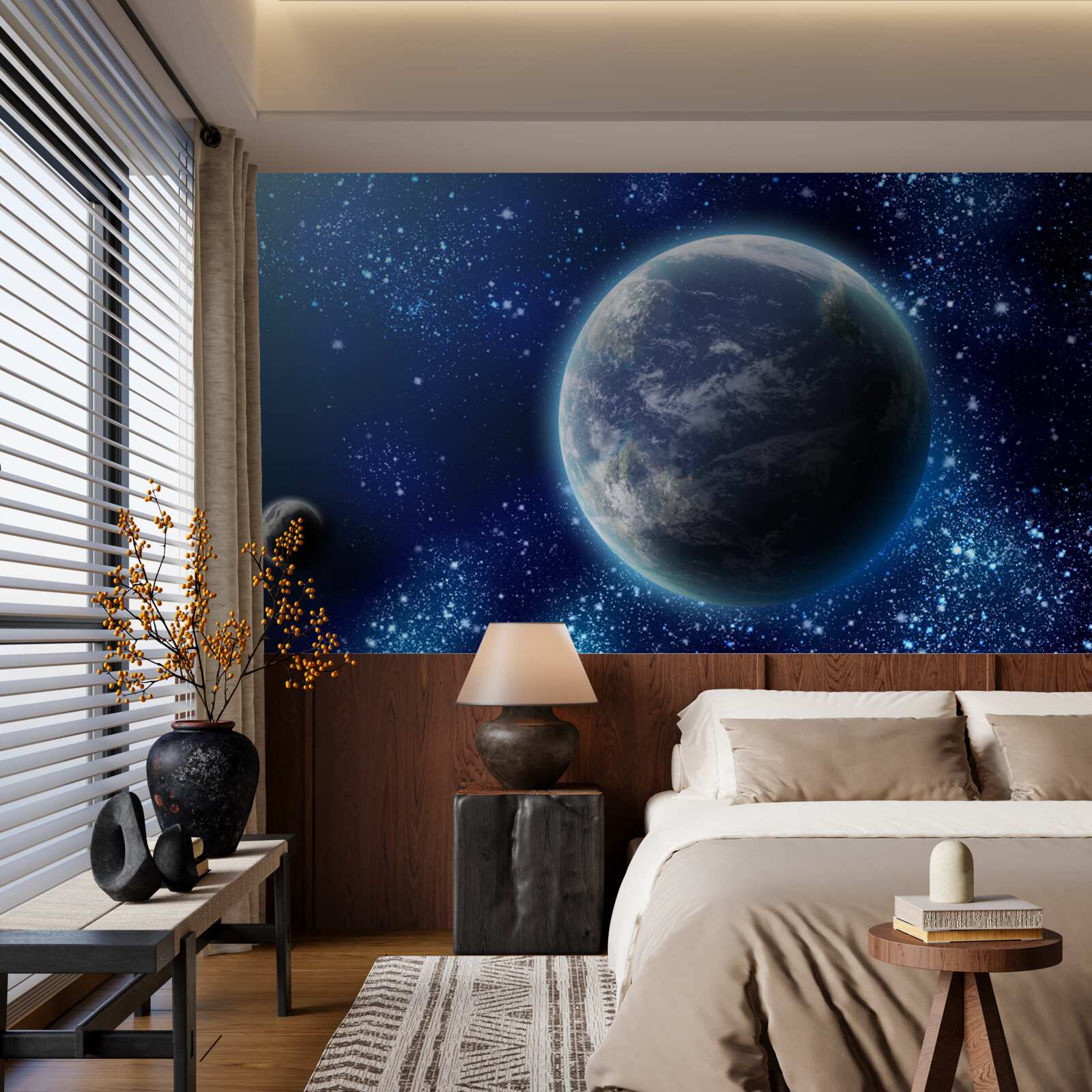 Фотошпалери планета Земля та її ближній світловий простір