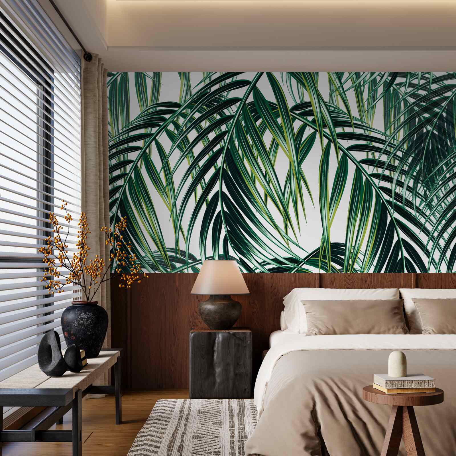 Фотошпалери пишна зелена папороть