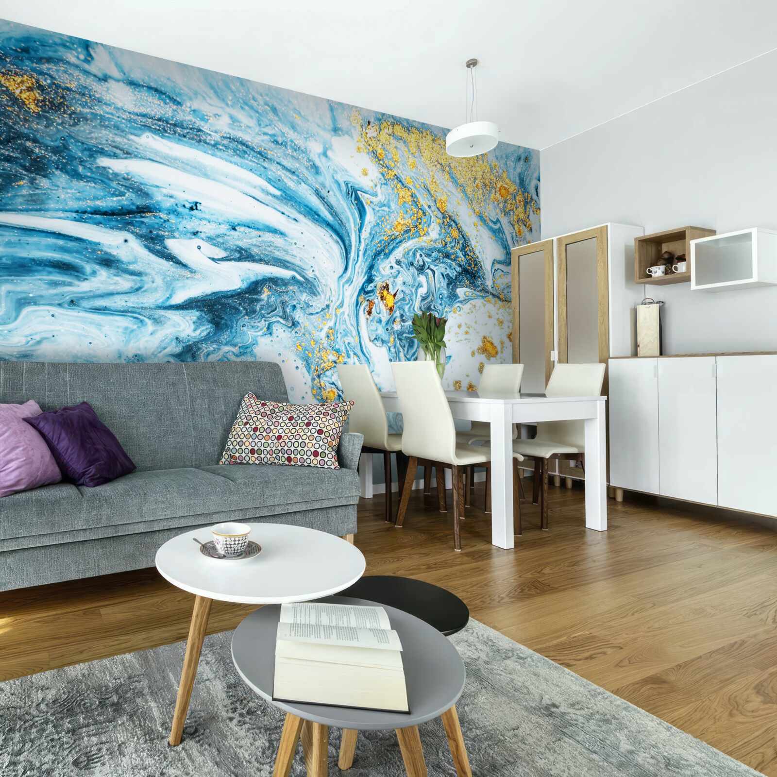 Фотошпалери холодні, каламутні води зі снігом