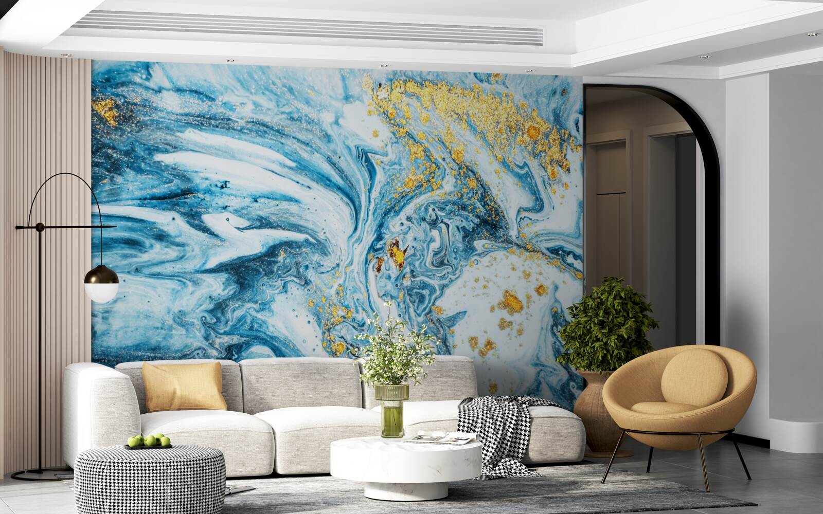 Фотошпалери холодні, каламутні води зі снігом