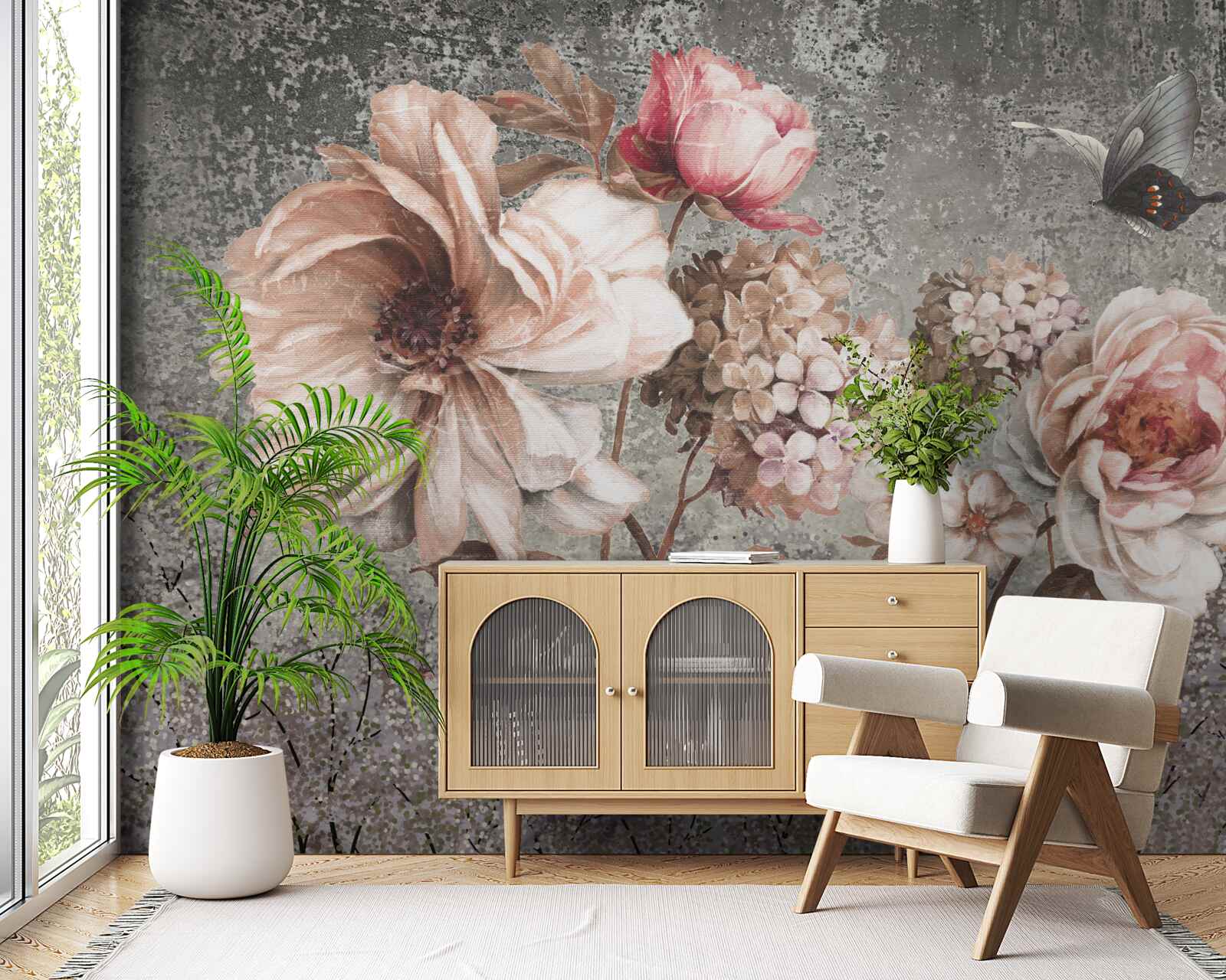 Фотошпалери ніжно-рожеві бутони красивих квітів