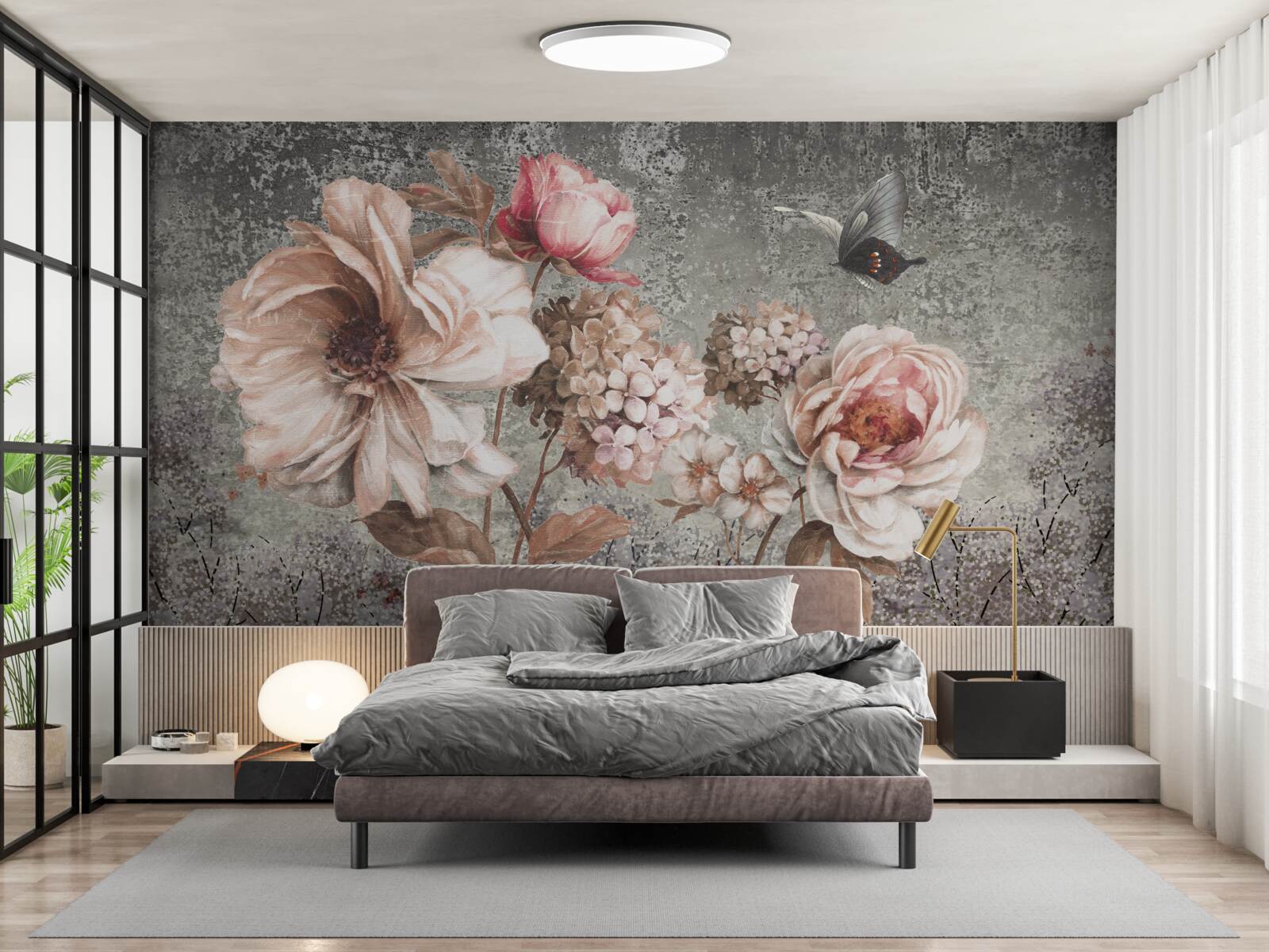 Фотошпалери ніжно-рожеві бутони красивих квітів