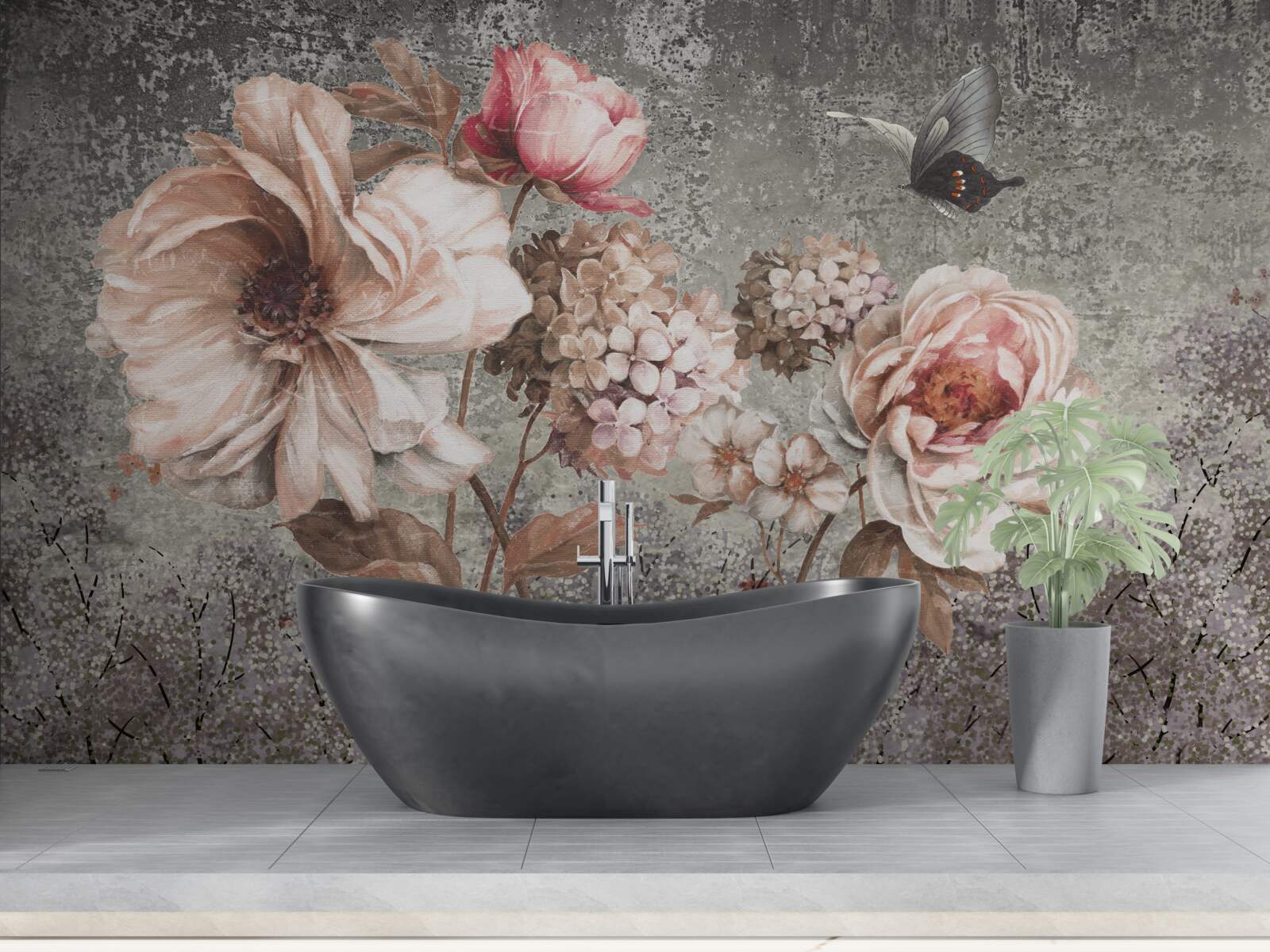 Фотошпалери ніжно-рожеві бутони красивих квітів