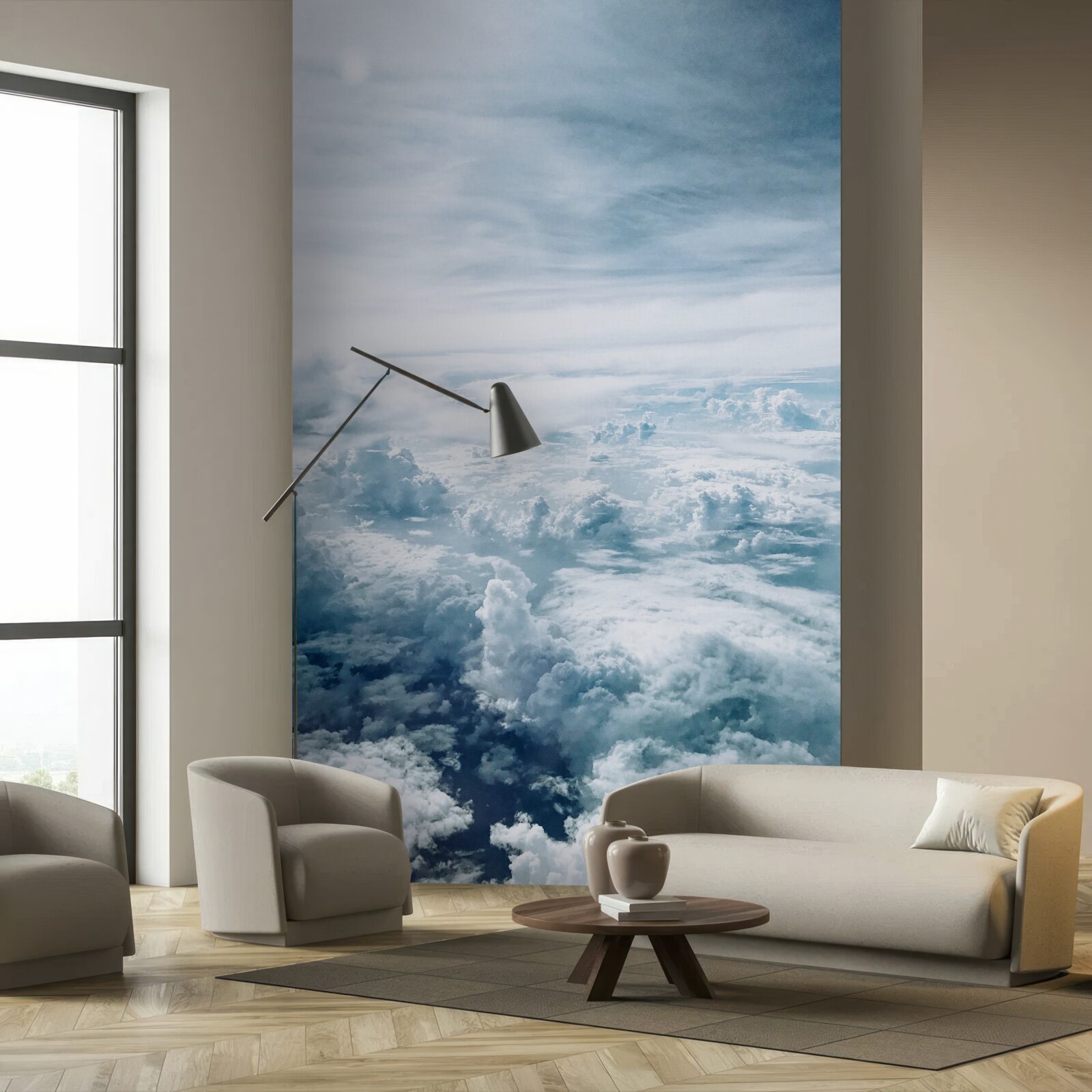 Фотошпалери величні хмари в небі