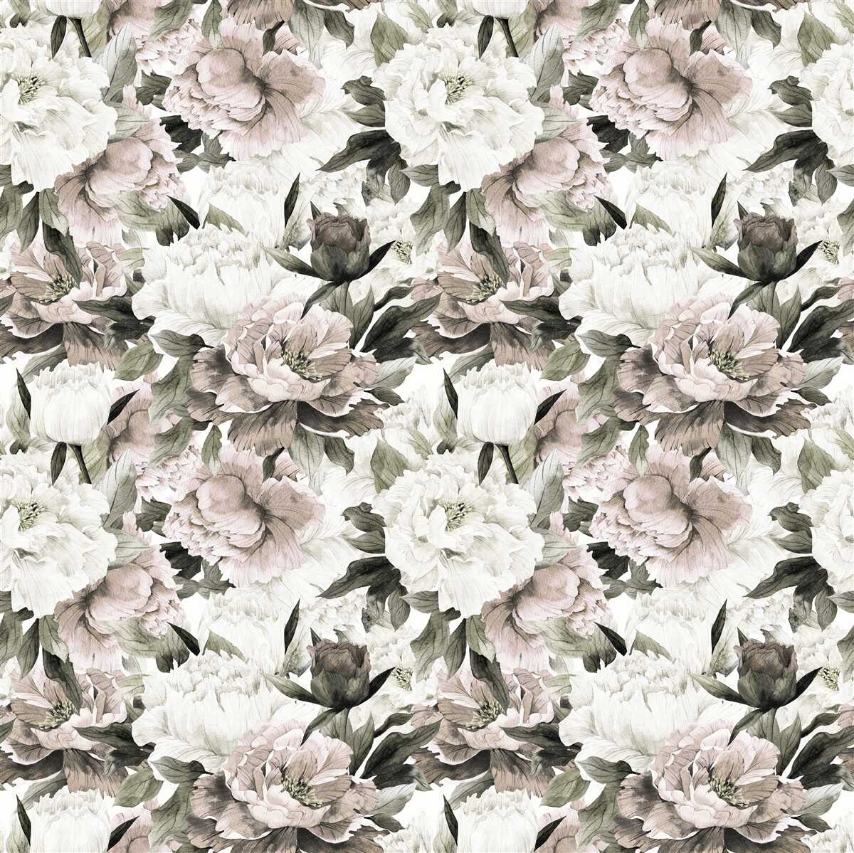 Фотошпалери світлі бутони у квітковій композиції