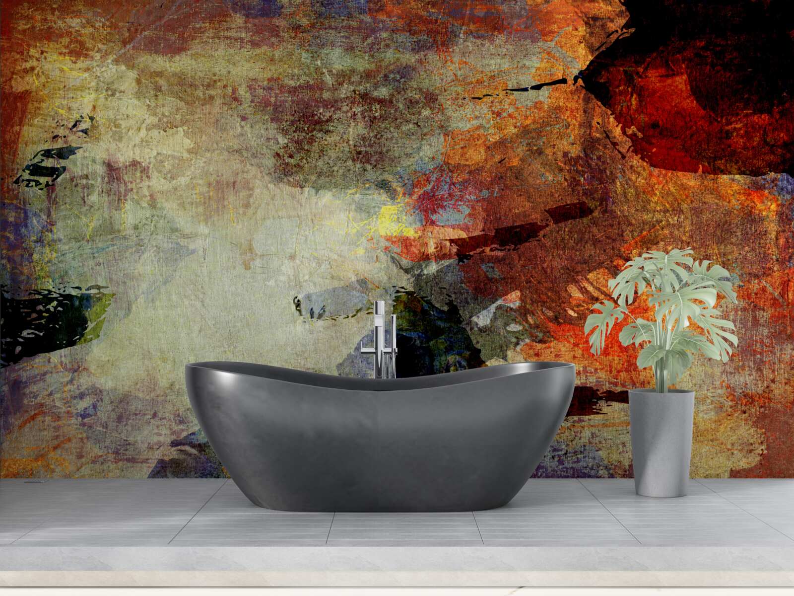 Фотошпалери осінні кольори на яскравому тлі