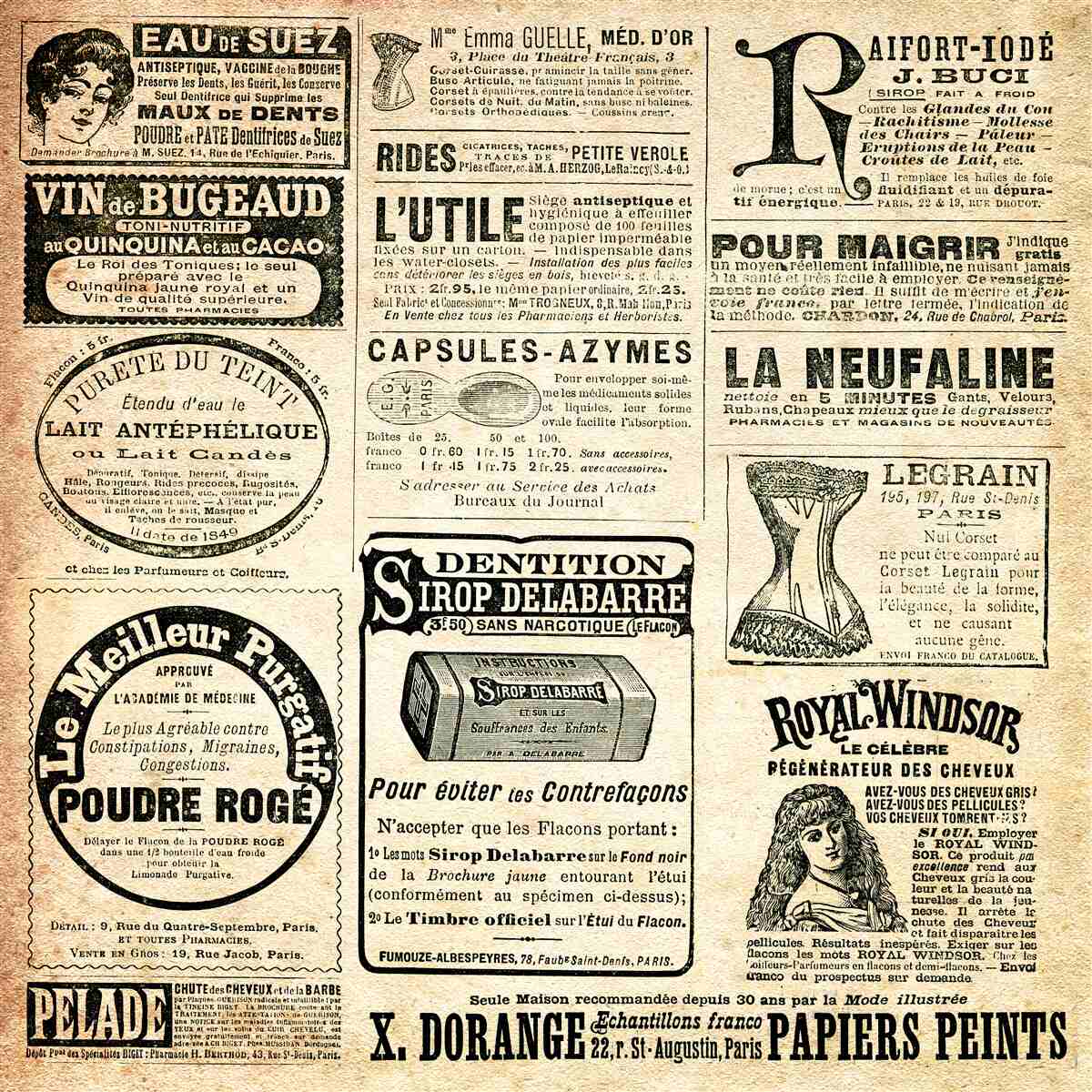 Фотошпалери видання з текстом та печатками