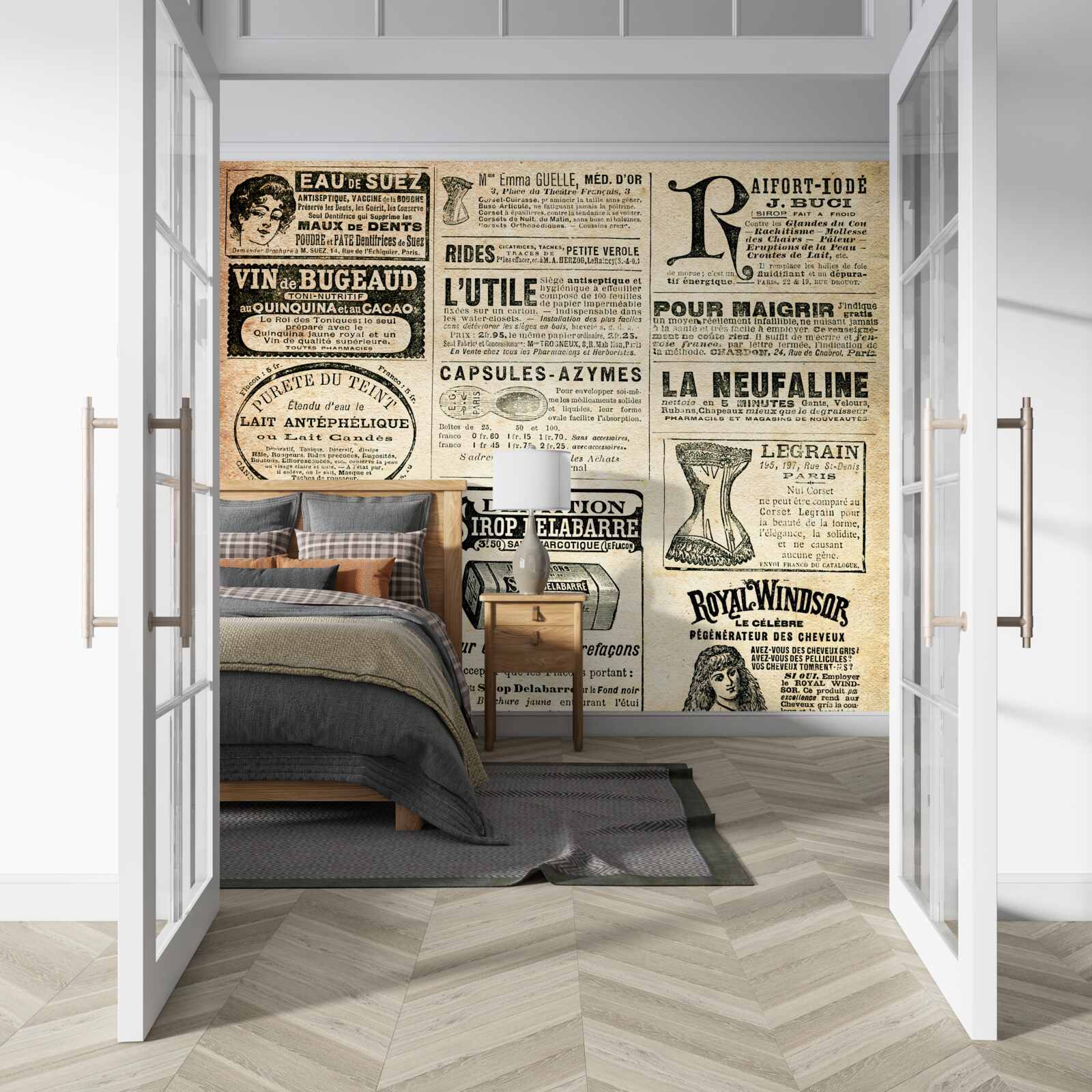 Фотошпалери видання з текстом та печатками