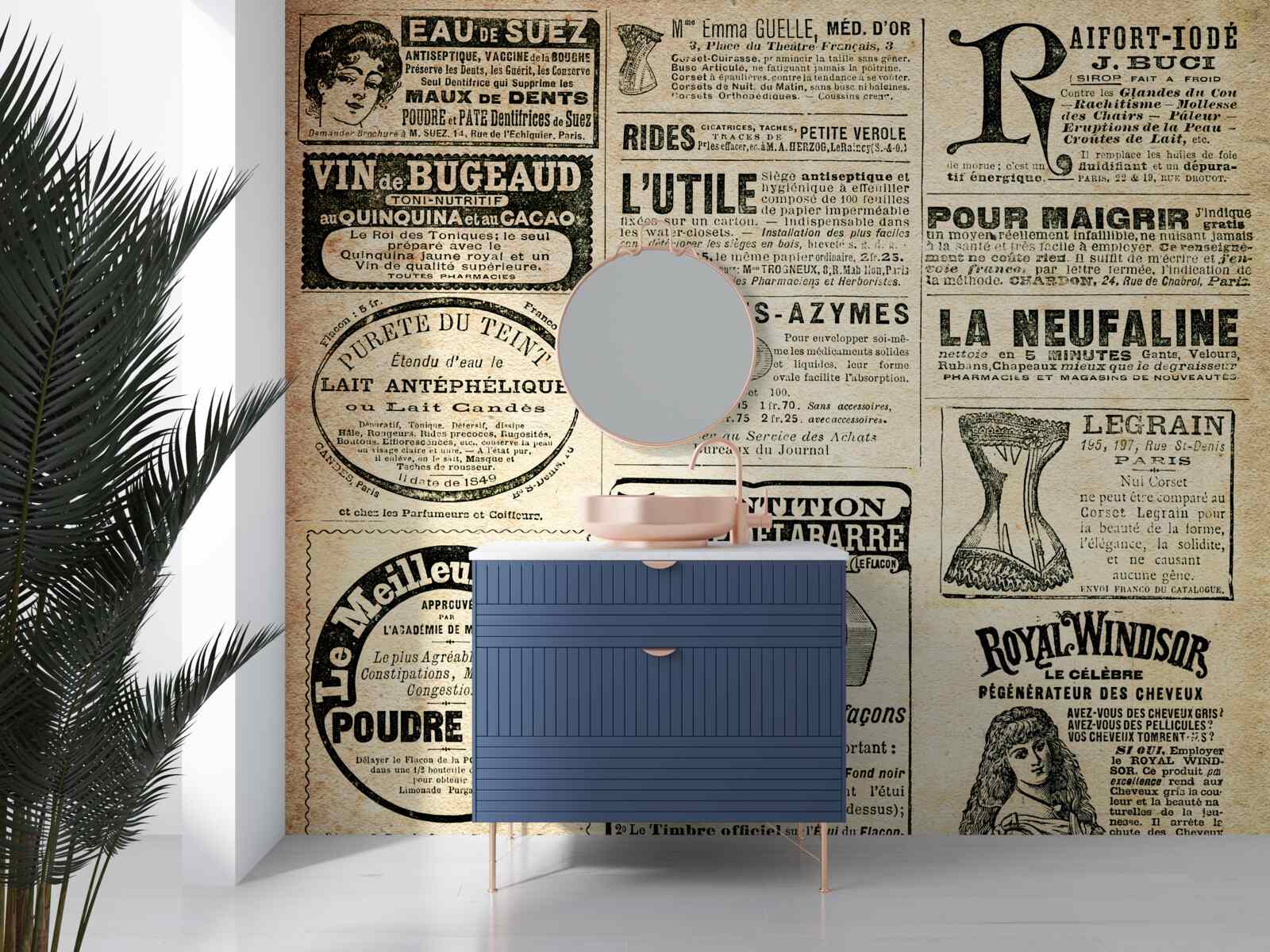 Фотошпалери видання з текстом та печатками