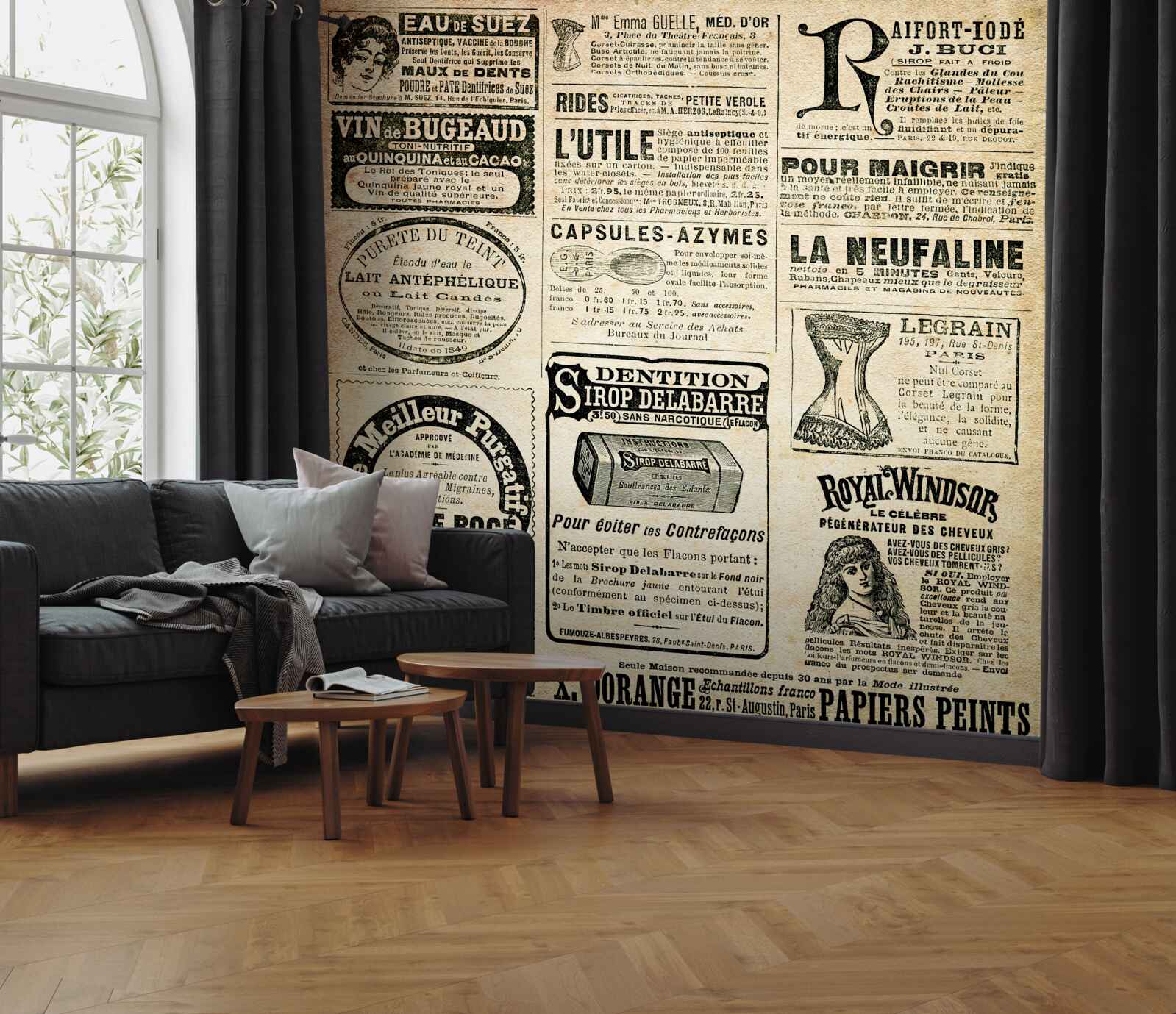 Фотошпалери видання з текстом та печатками