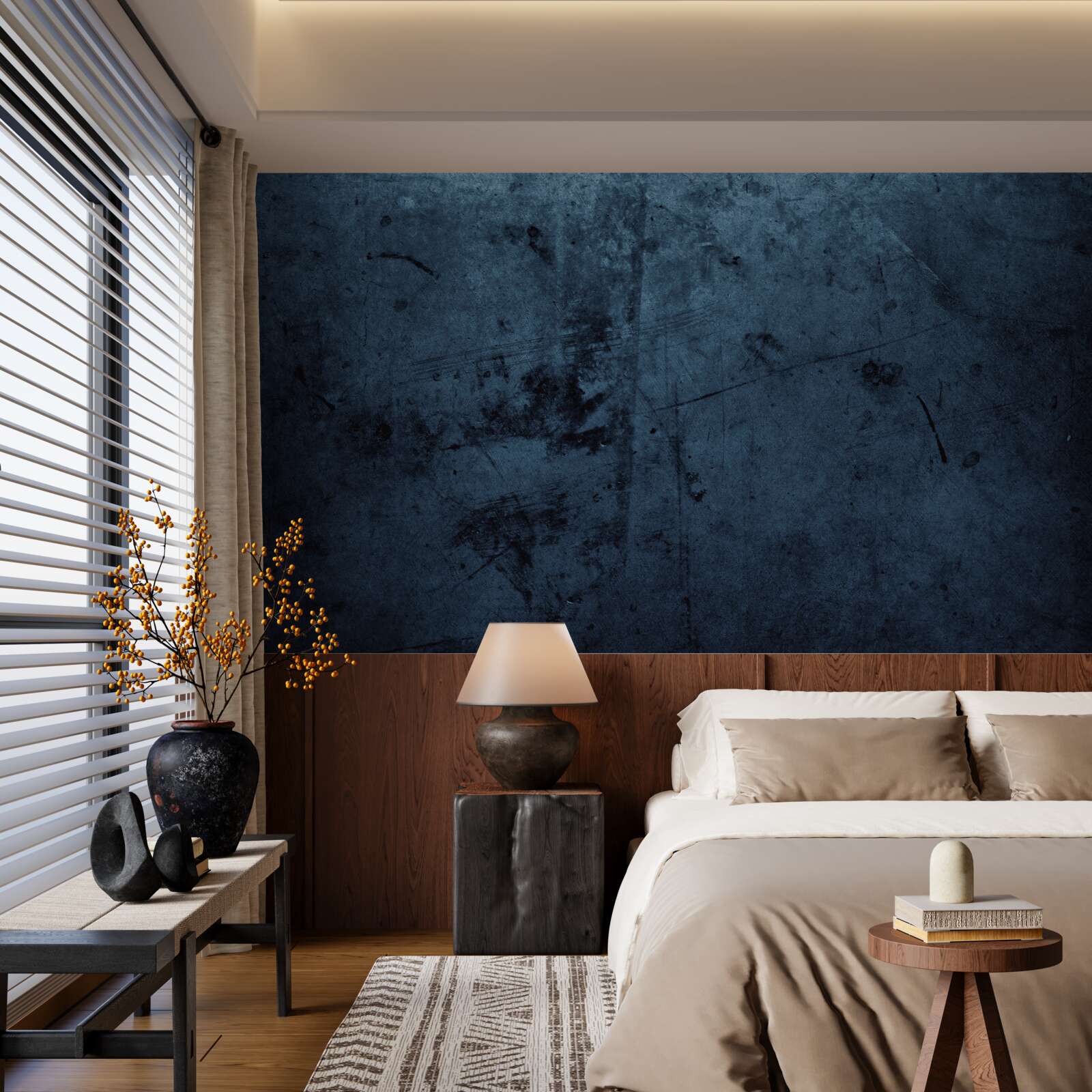 Фотошпалери дощ у нічному лісі