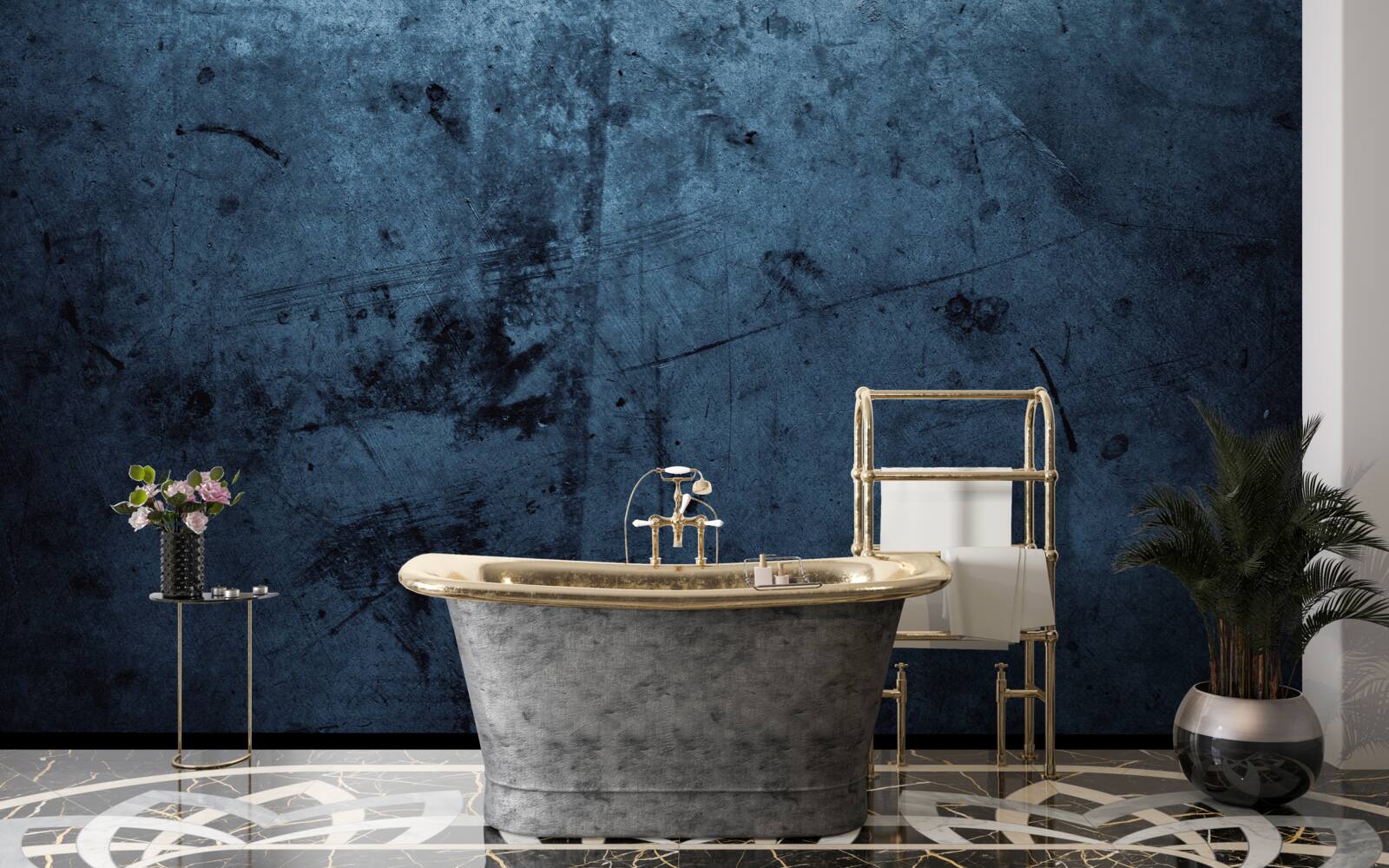 Фотошпалери дощ у нічному лісі