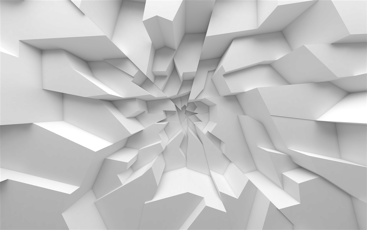 Фотошпалери абстрактні форми 3d