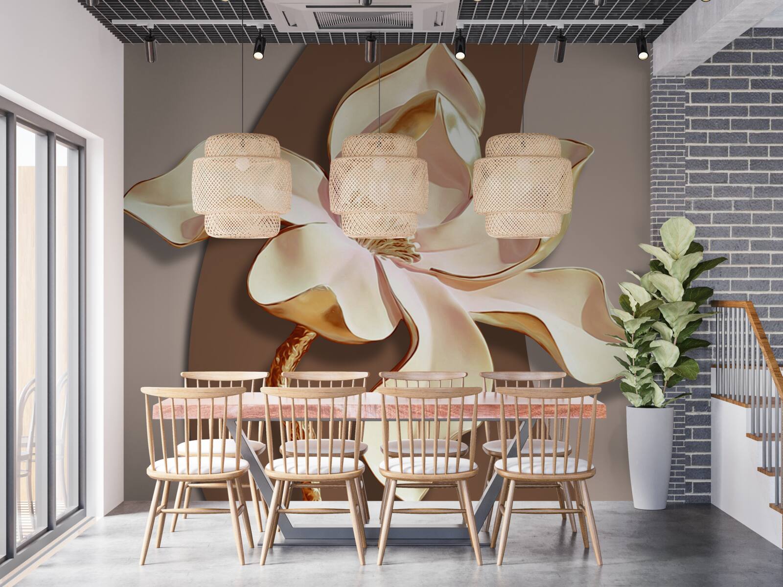 Фотошпалери керамічна лілія