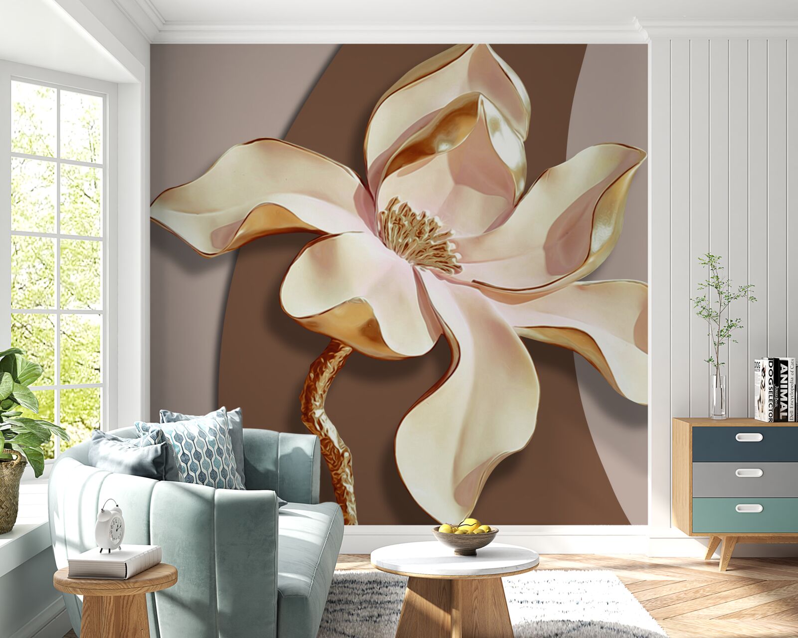 Фотошпалери керамічна лілія