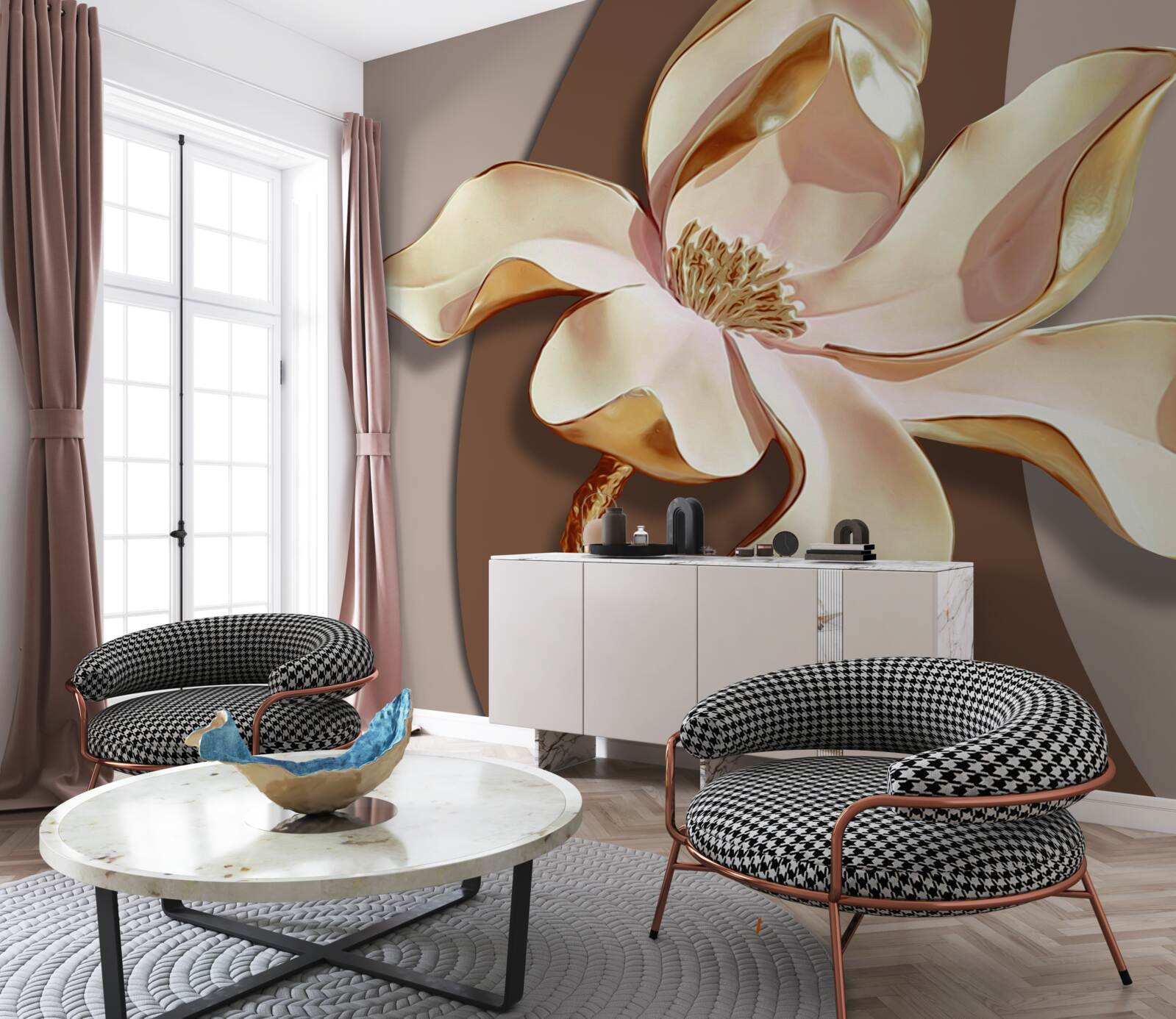 Фотошпалери керамічна лілія