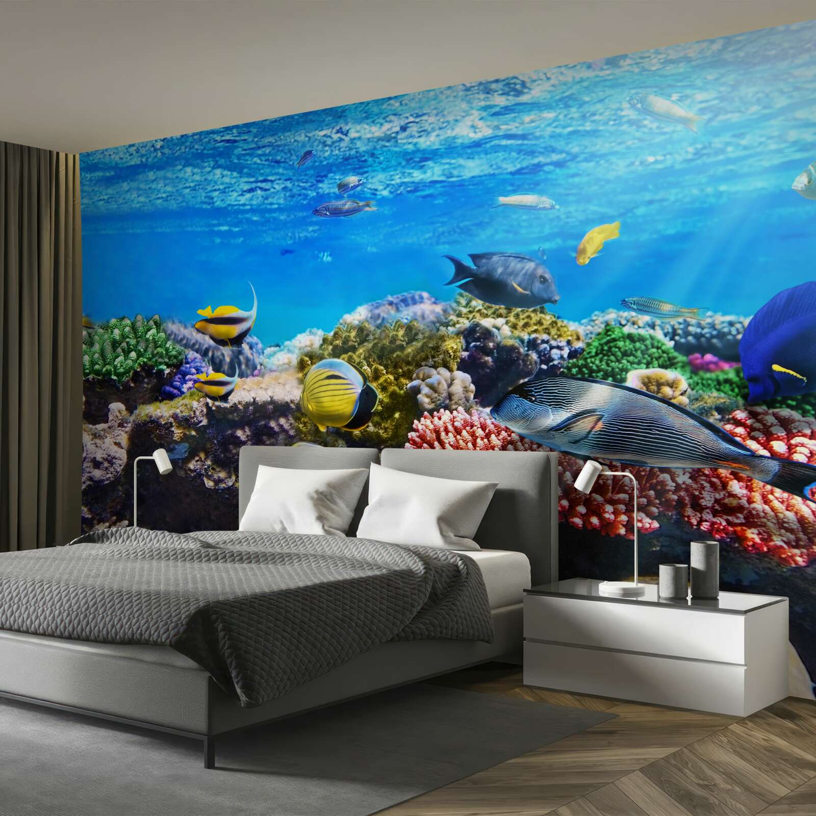 Фотошпалери дивовижний світ риб під водою