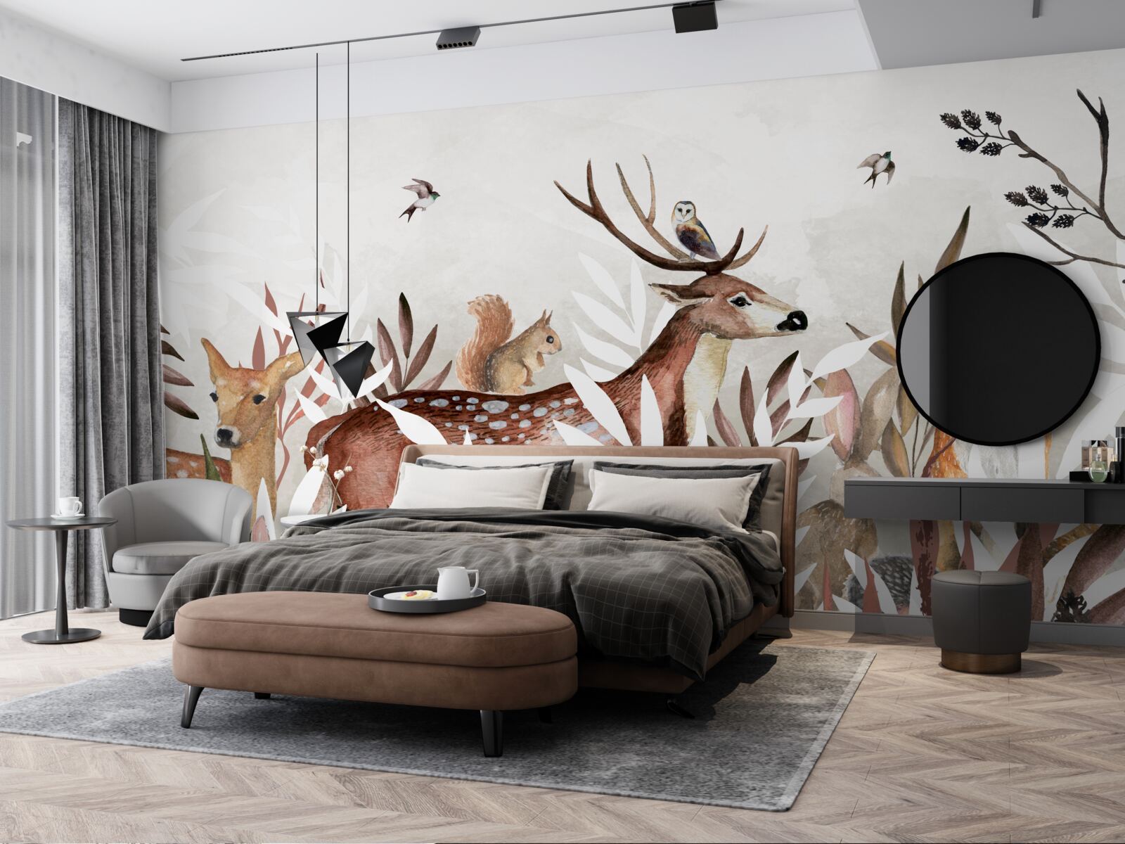 Фотошпалери лісові мешканці та рослини