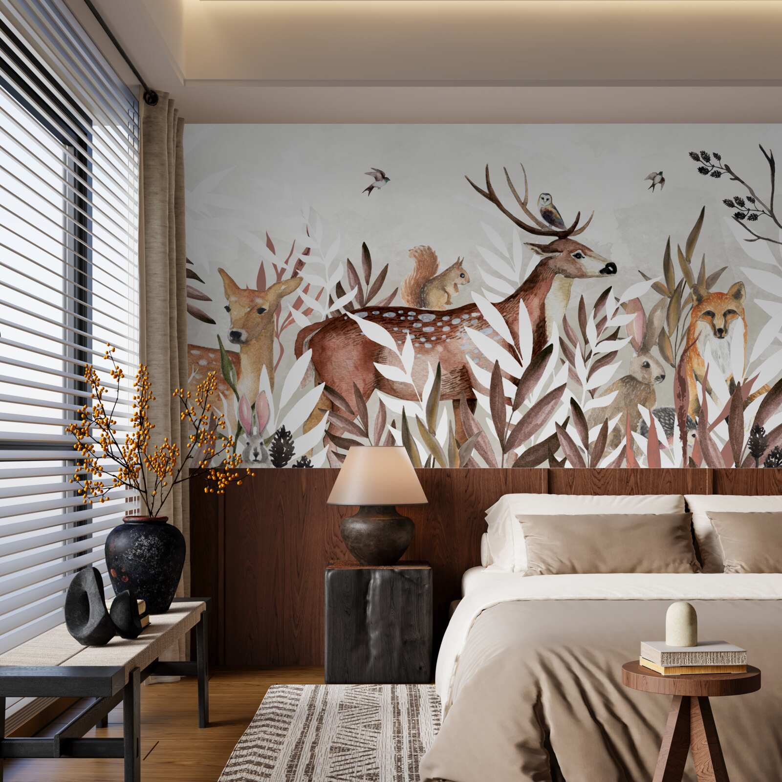 Фотошпалери лісові мешканці та рослини