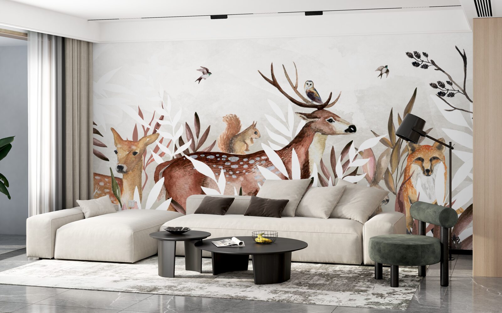 Фотошпалери лісові мешканці та рослини